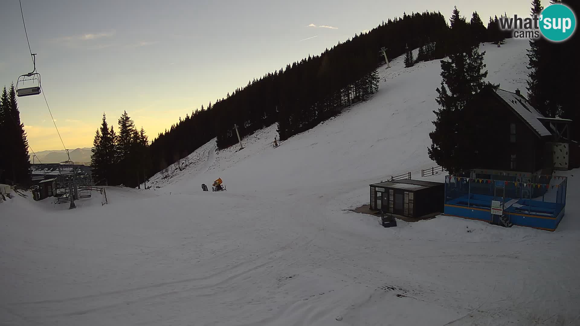 Cámara web en vivo de la estación de esquí GOLTE – vista a Medvedjak – Eslovenia