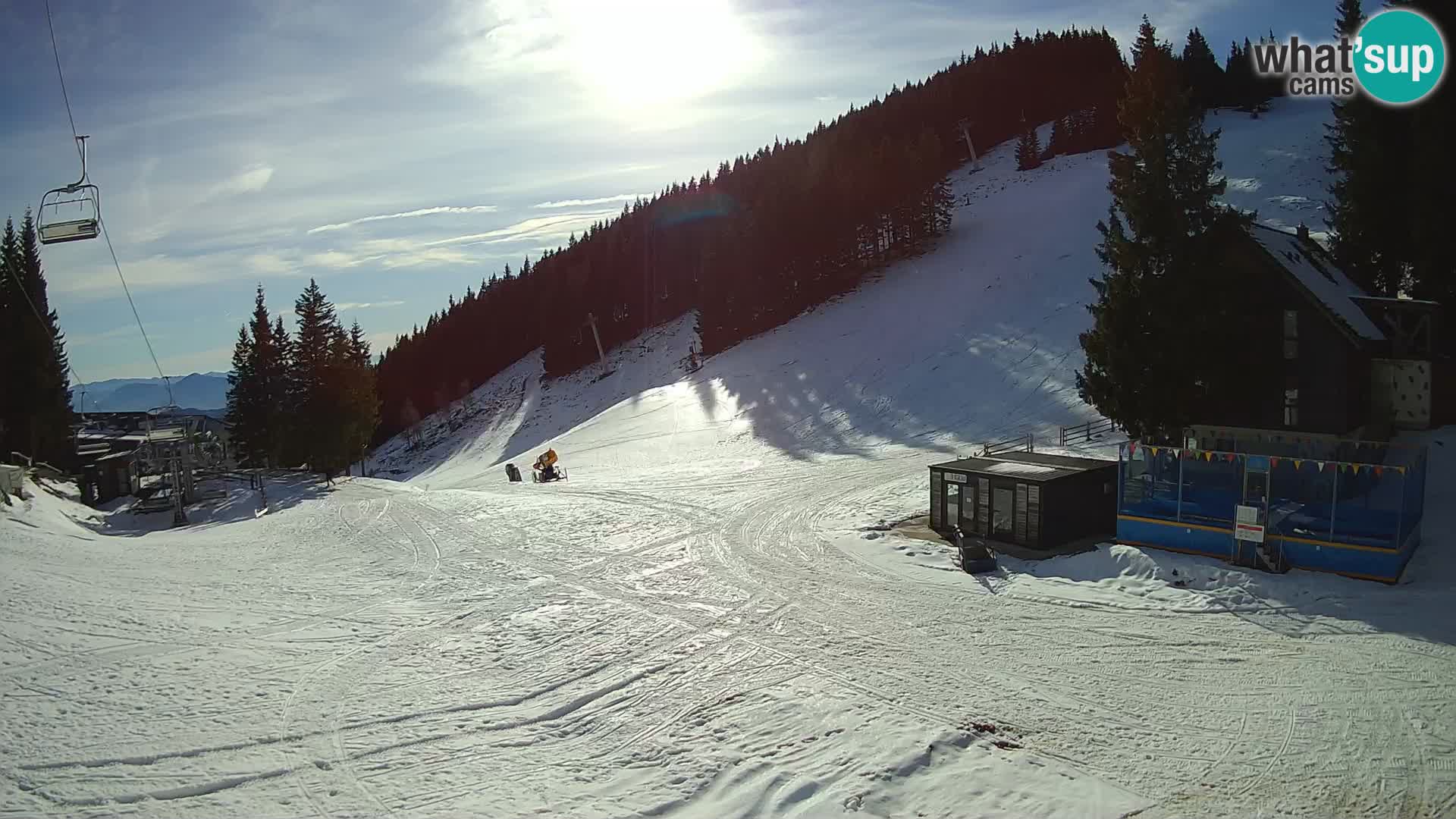GOLTE Ski resort live webcam – view to Medvedjak – Slovenia