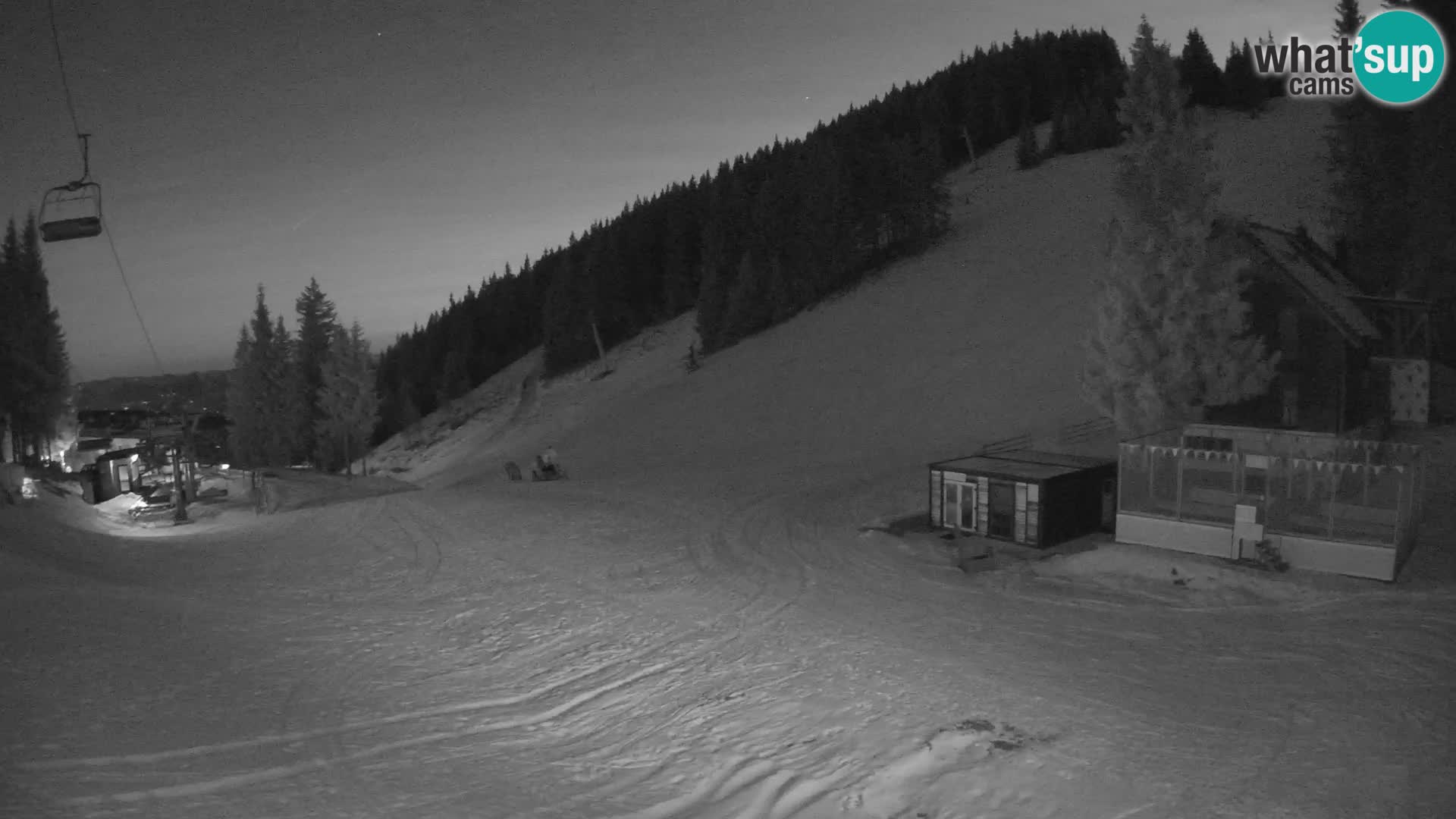 Cámara web en vivo de la estación de esquí GOLTE – vista a Medvedjak – Eslovenia