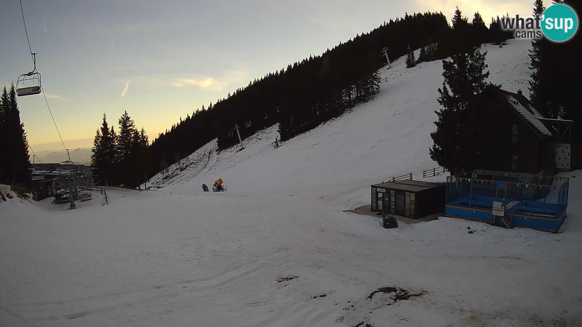 GOLTE Ski resort live webcam – view to Medvedjak – Slovenia