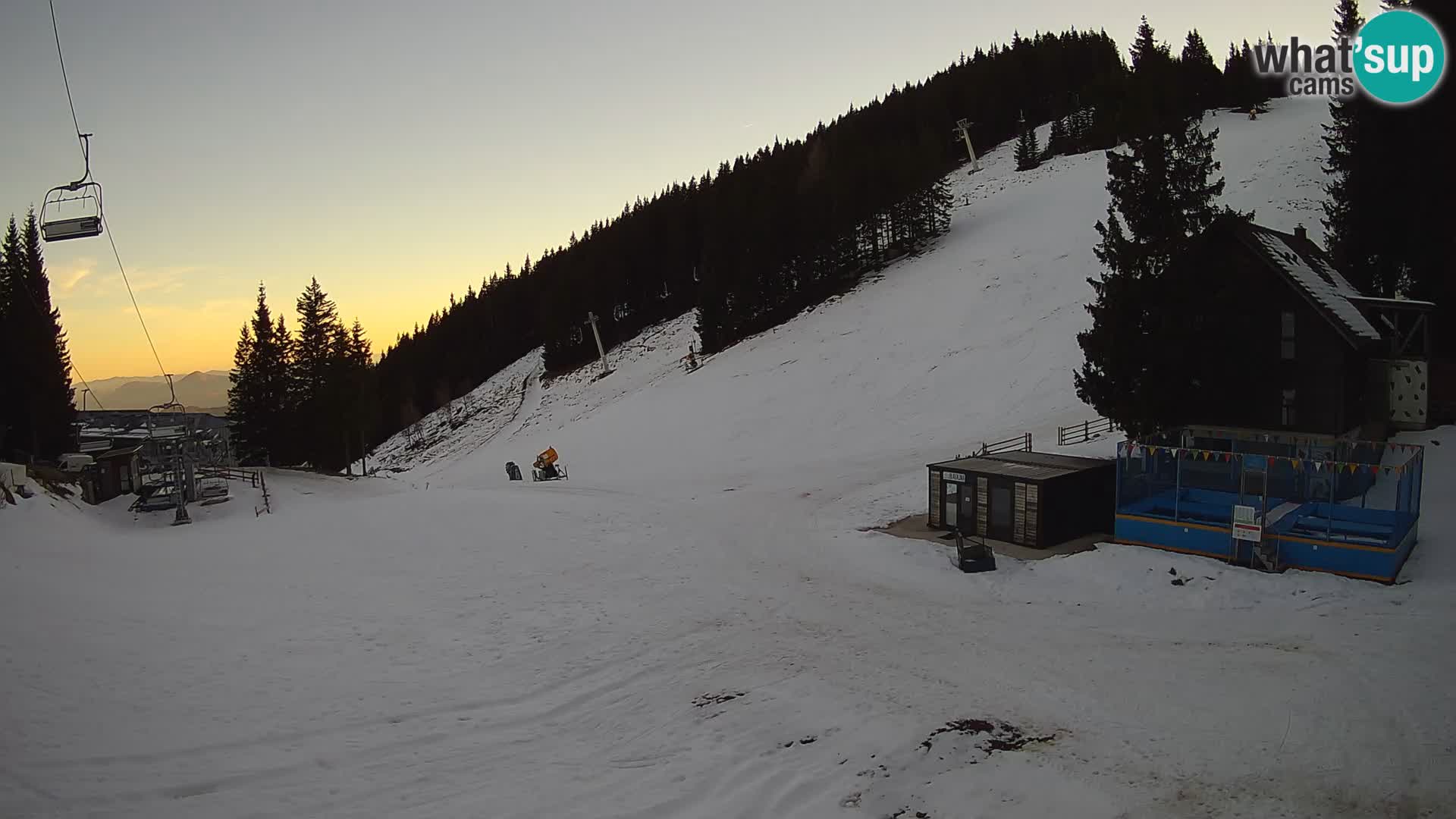 GOLTE Ski resort live webcam – view to Medvedjak – Slovenia