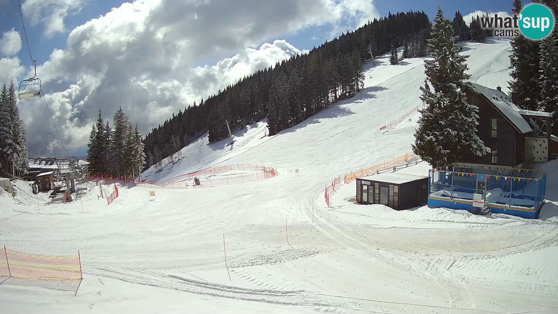 GOLTE Ski resort live webcam – view to Medvedjak – Slovenia