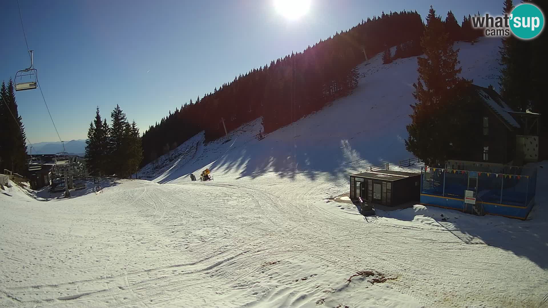 Cámara web en vivo de la estación de esquí GOLTE – vista a Medvedjak – Eslovenia