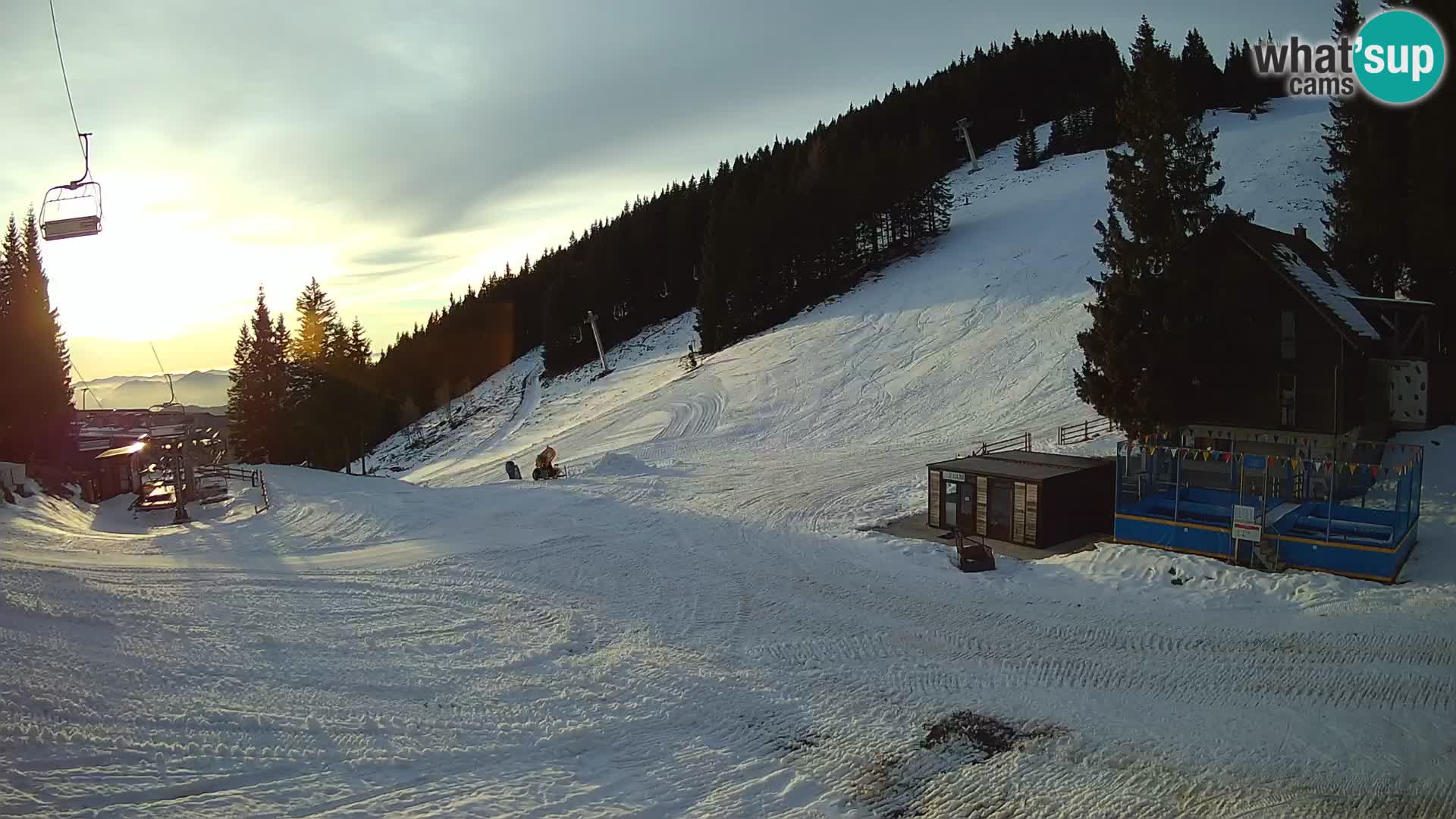 GOLTE Ski resort live webcam – view to Medvedjak – Slovenia