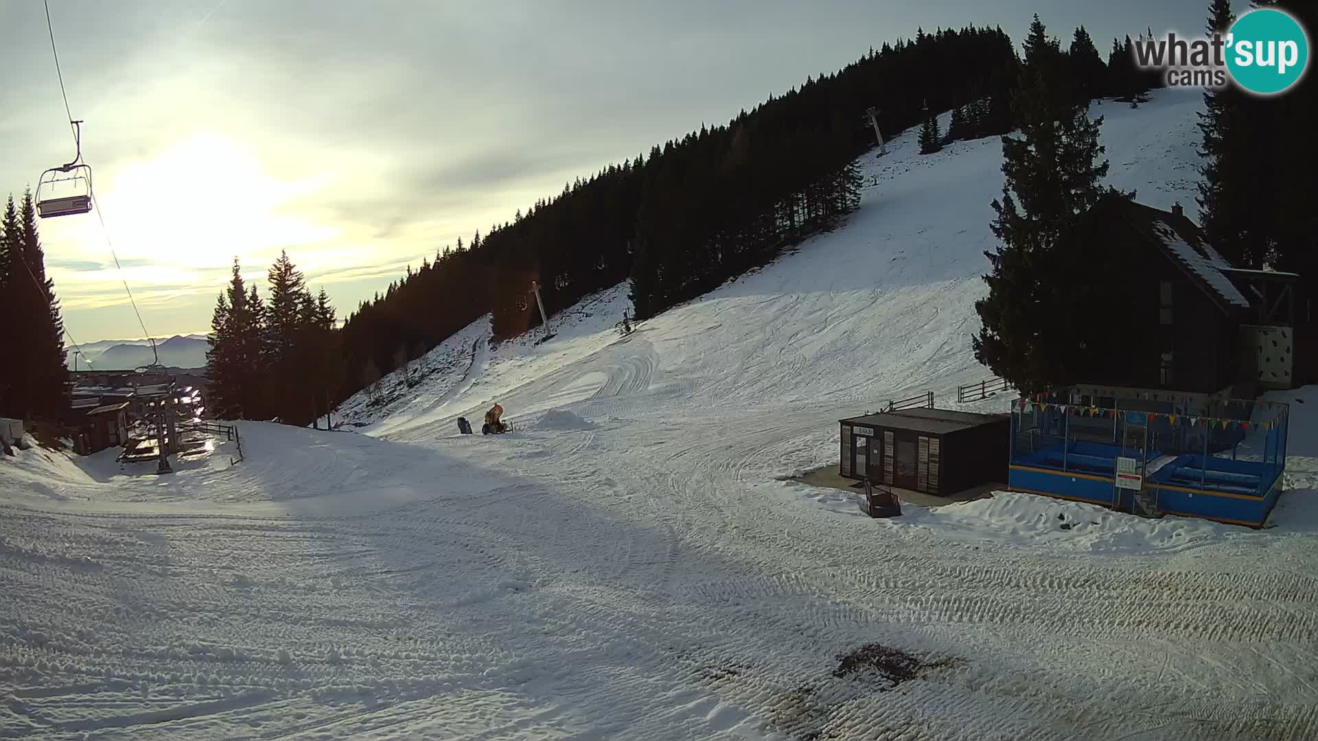 GOLTE Ski resort live webcam – view to Medvedjak – Slovenia