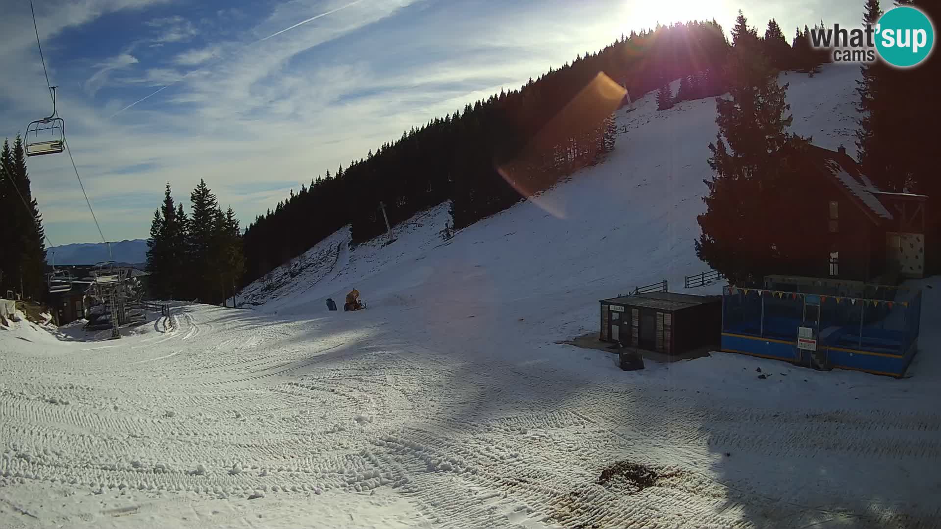 GOLTE Ski resort live webcam – view to Medvedjak – Slovenia
