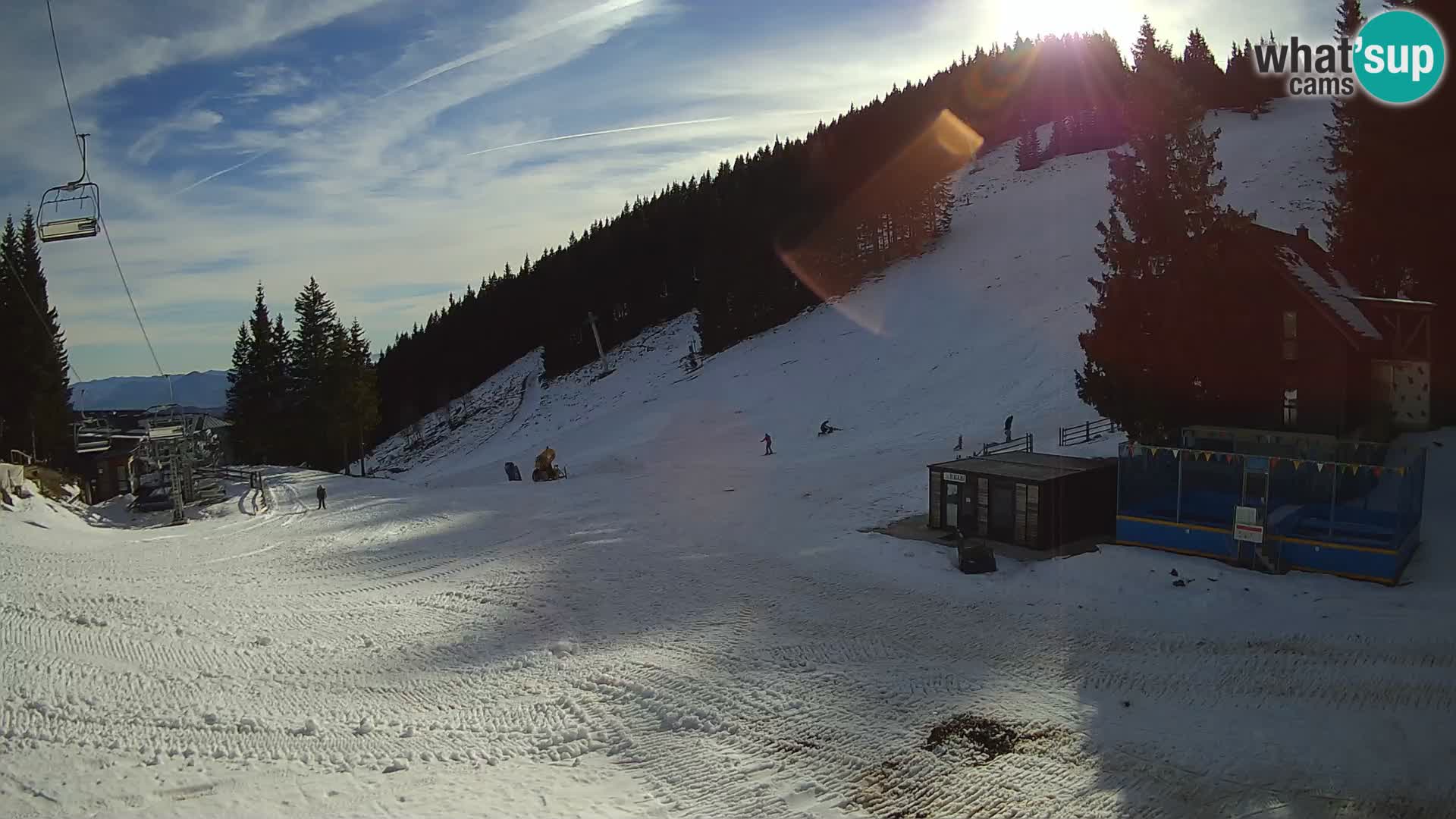 GOLTE Ski resort live webcam – view to Medvedjak – Slovenia