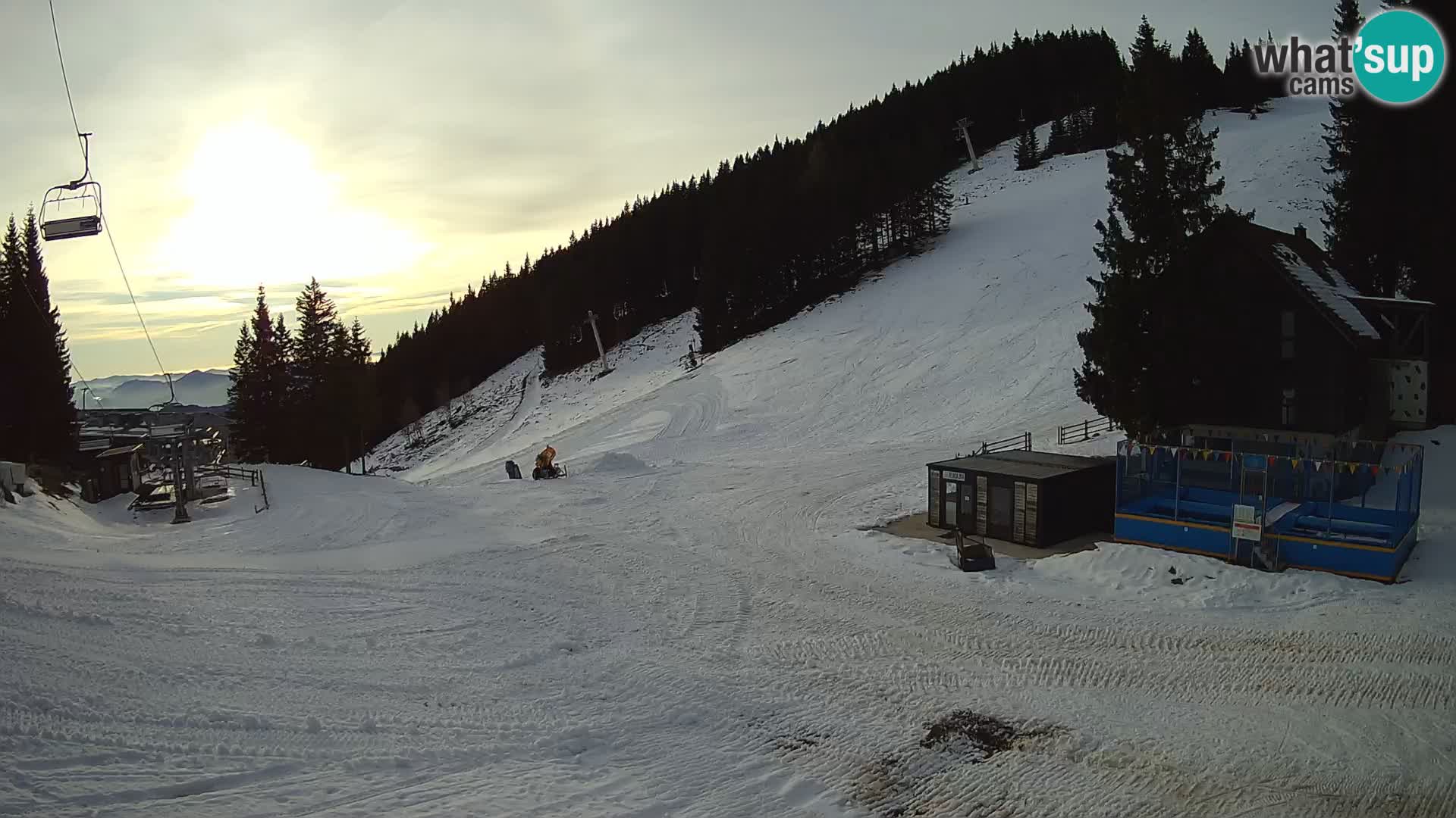 GOLTE Ski resort live webcam – view to Medvedjak – Slovenia