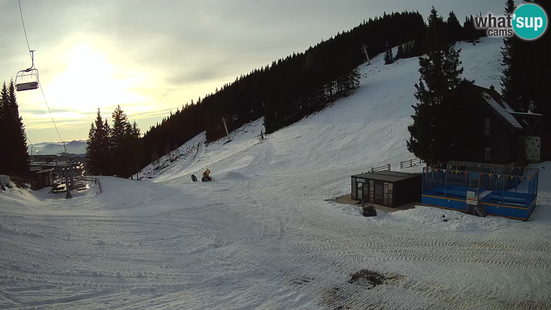 GOLTE Ski resort live webcam – view to Medvedjak – Slovenia