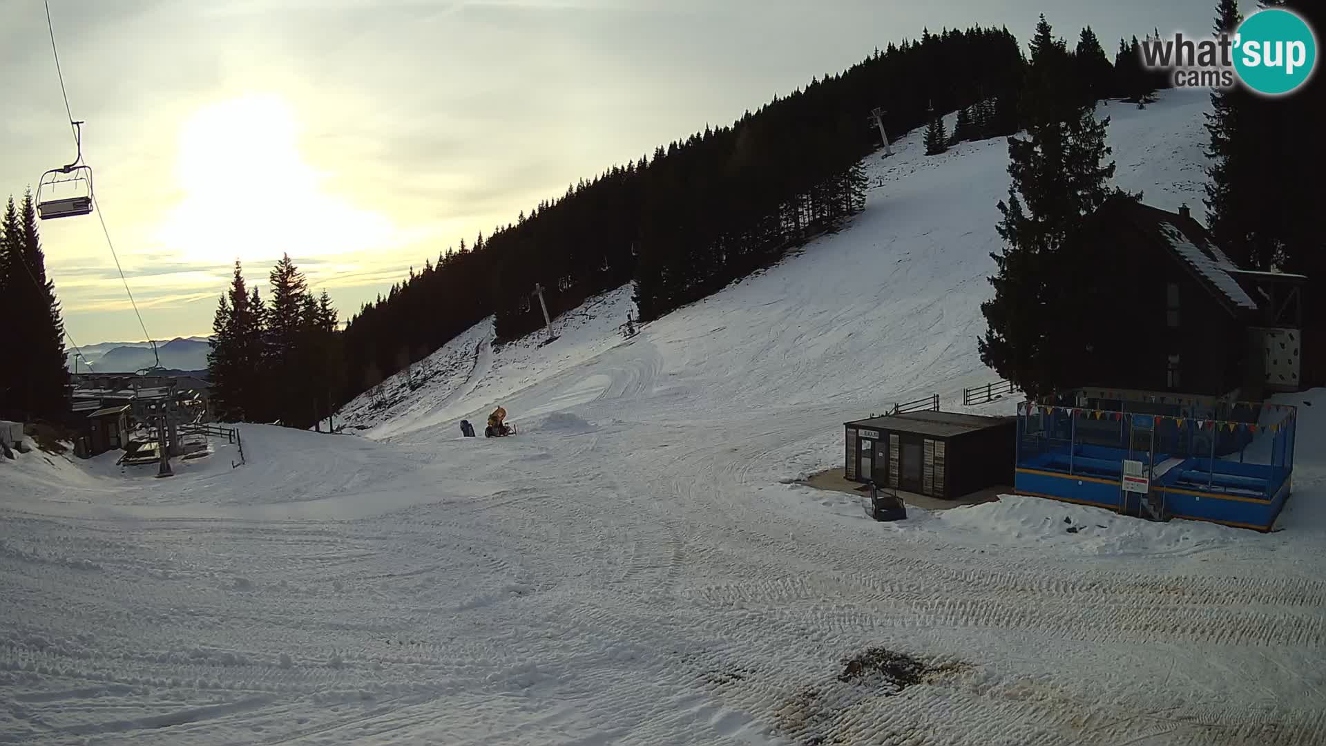 GOLTE Ski resort live webcam – view to Medvedjak – Slovenia