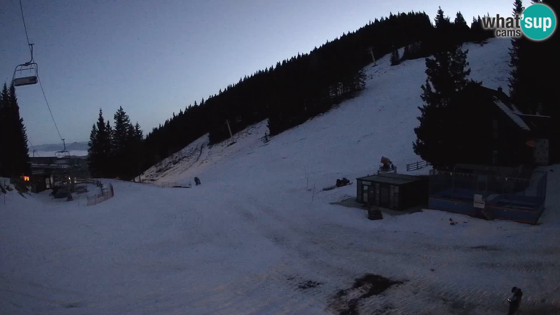 Cámara web en vivo de la estación de esquí GOLTE – vista a Medvedjak – Eslovenia