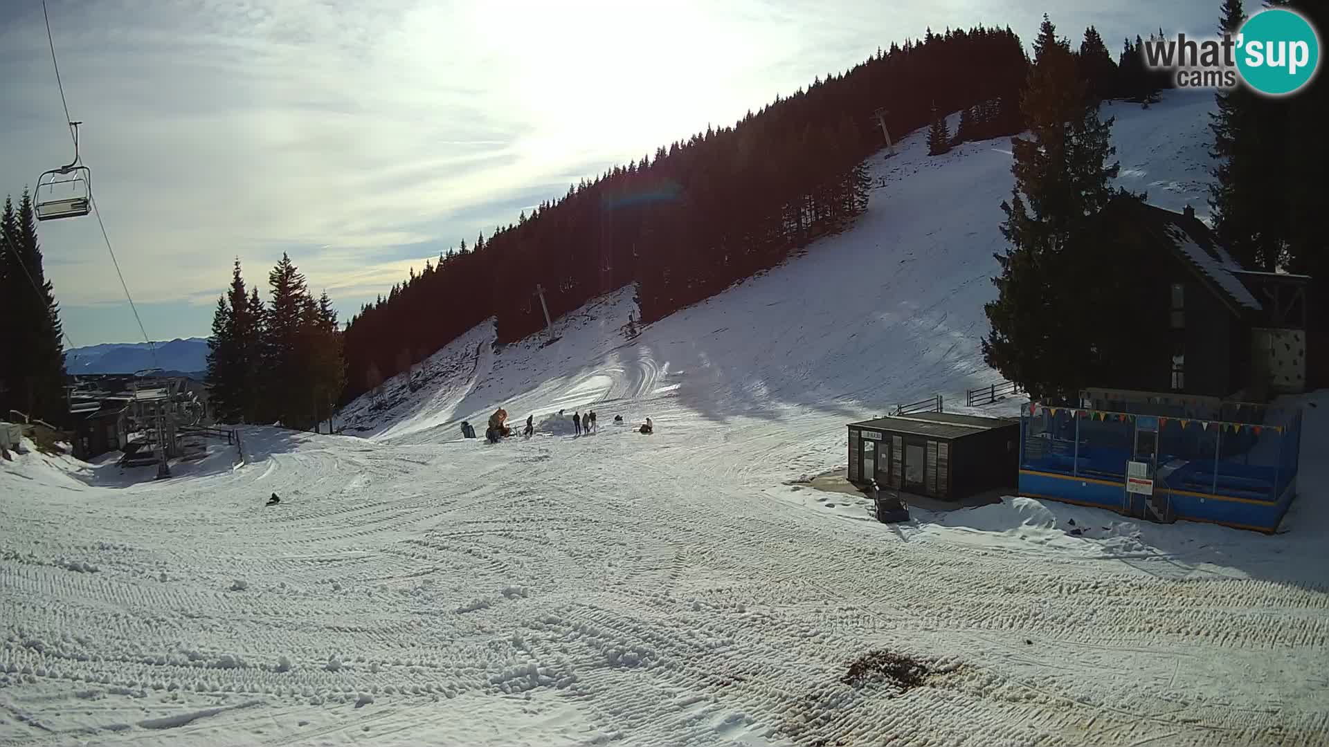 GOLTE skijalište web kamera – pogled na Medvedjak – Slovenija
