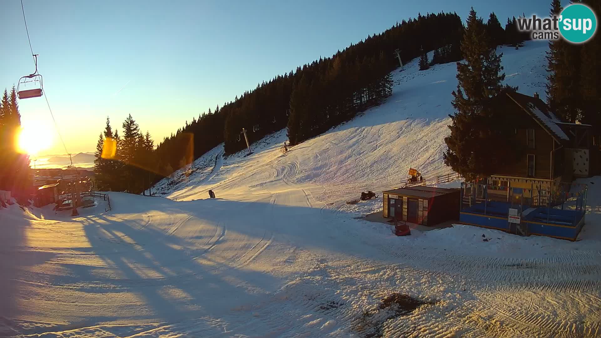 GOLTE Ski resort live webcam – view to Medvedjak – Slovenia