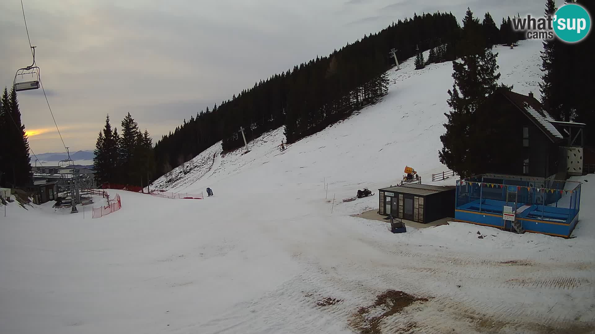 GOLTE Ski resort live webcam – view to Medvedjak – Slovenia