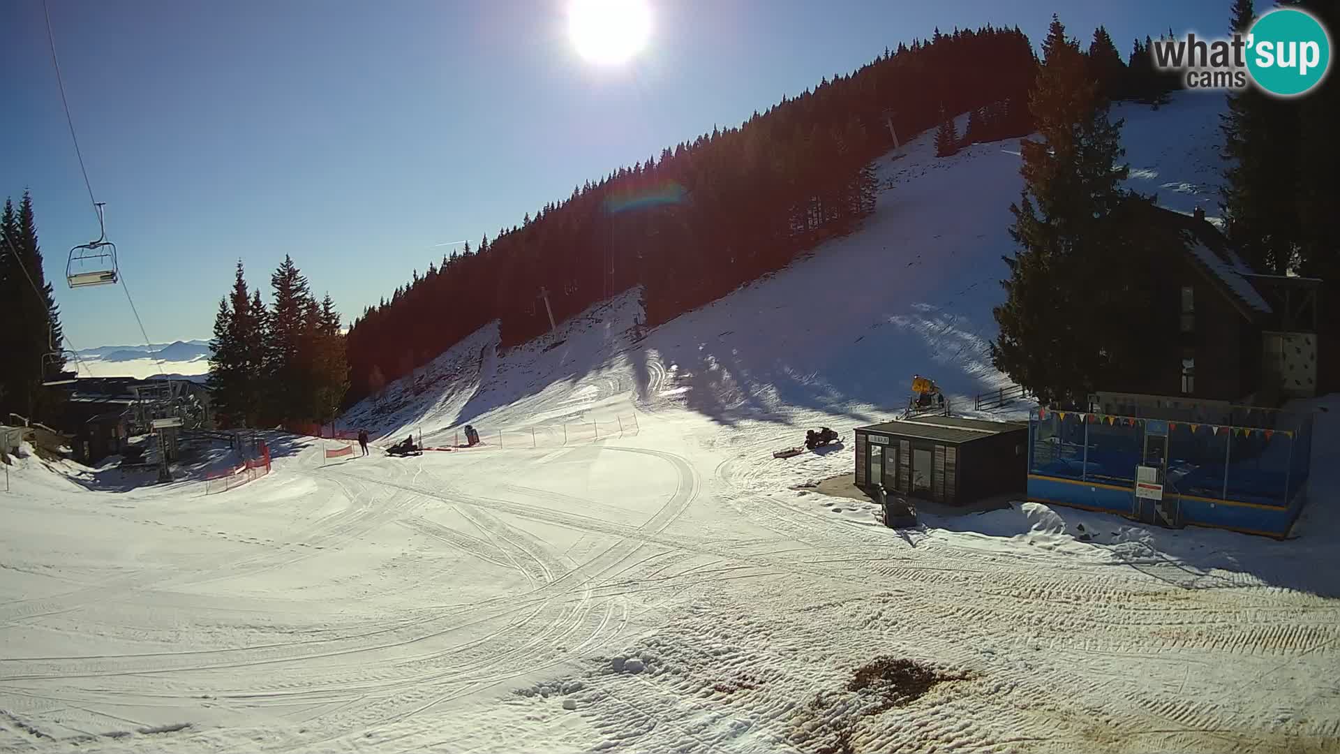 Cámara web en vivo de la estación de esquí GOLTE – vista a Medvedjak – Eslovenia
