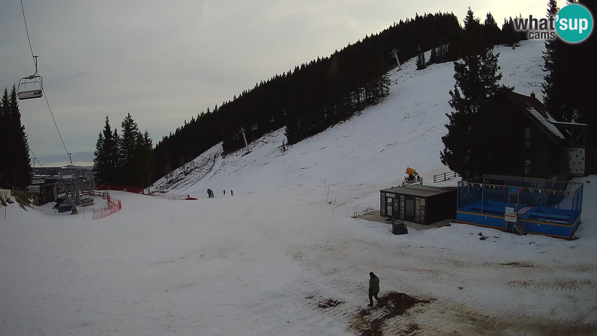 GOLTE Ski resort live webcam – view to Medvedjak – Slovenia