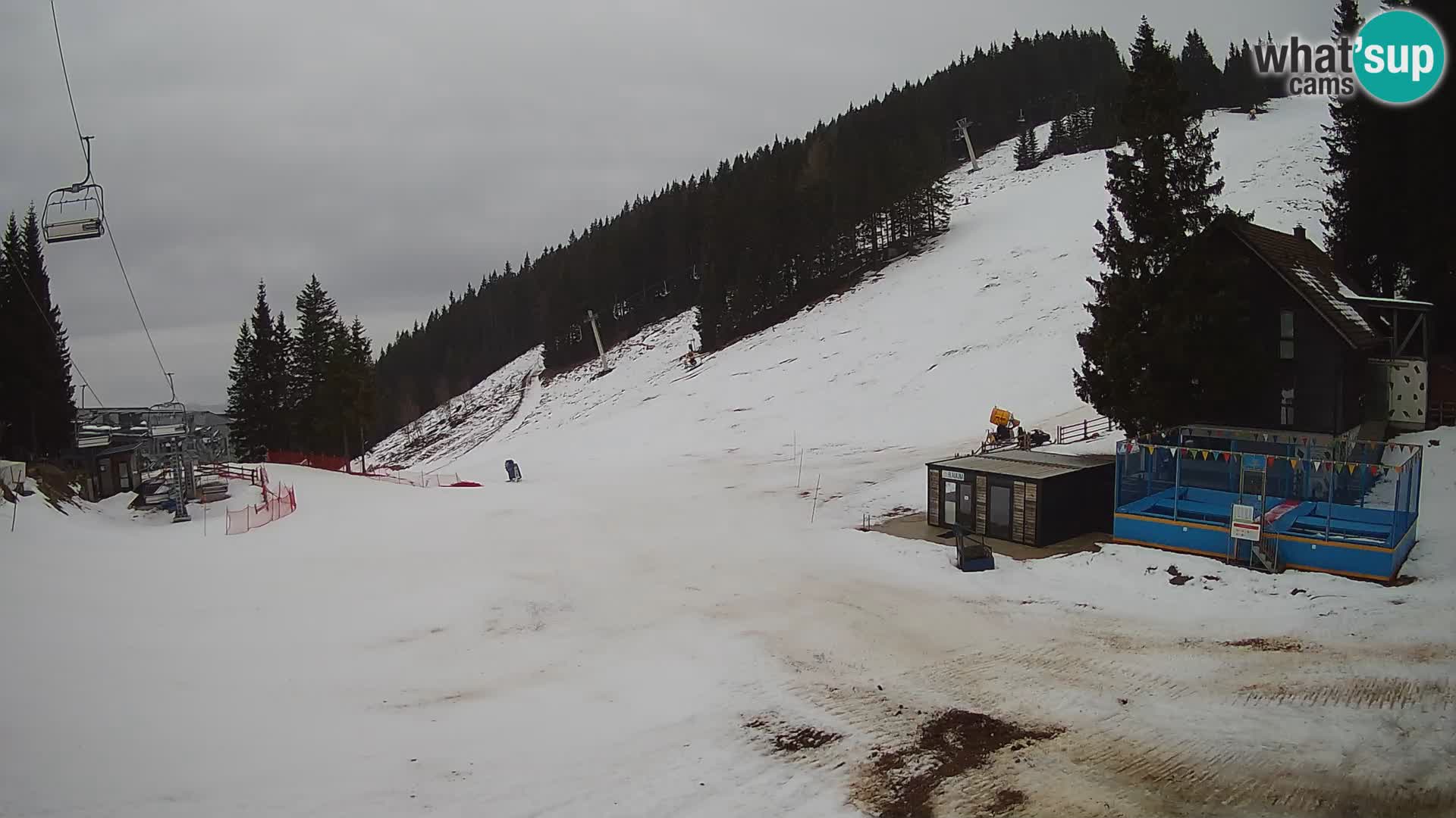 GOLTE Ski resort live webcam – view to Medvedjak – Slovenia