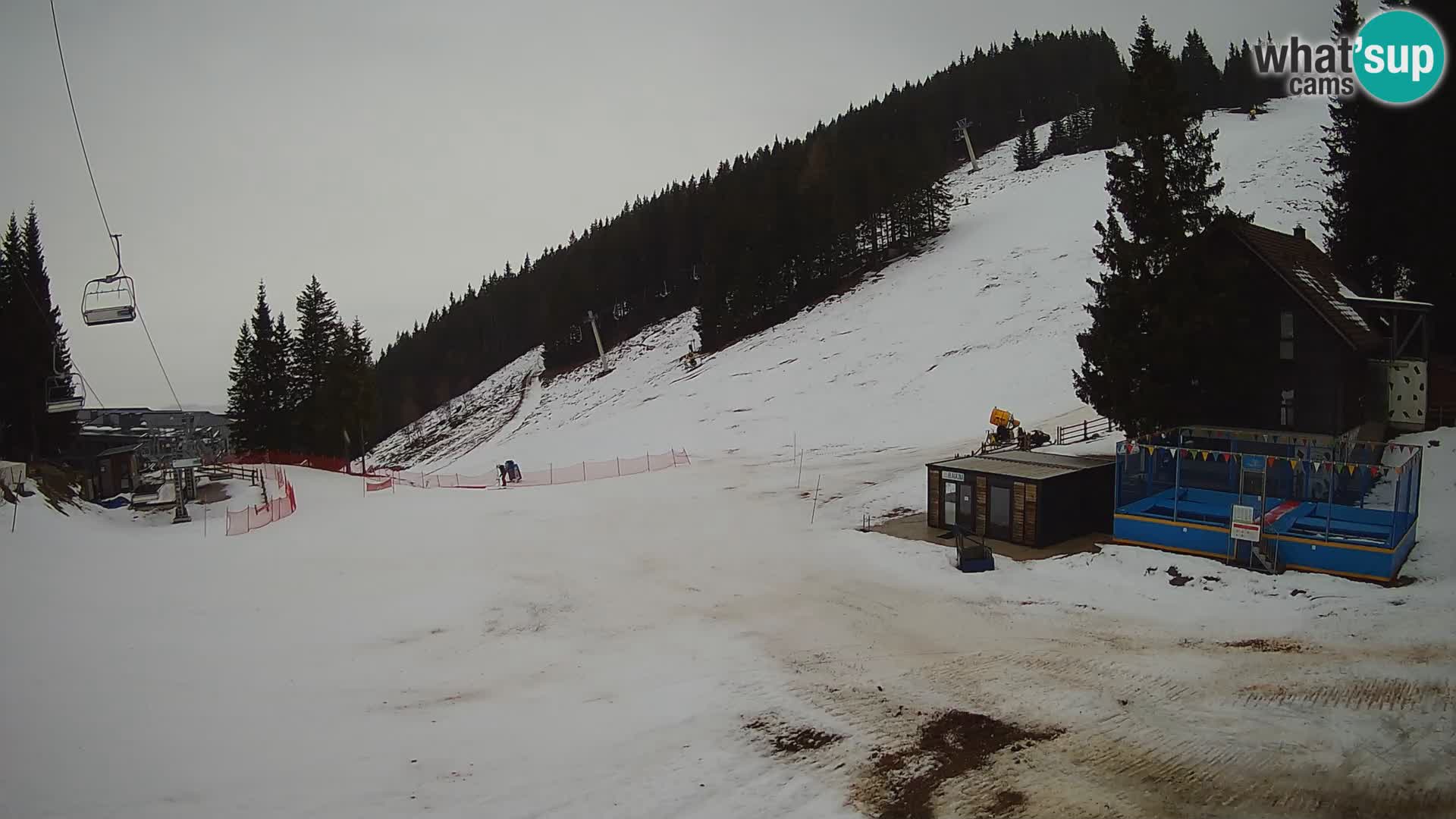 GOLTE Ski resort live webcam – view to Medvedjak – Slovenia