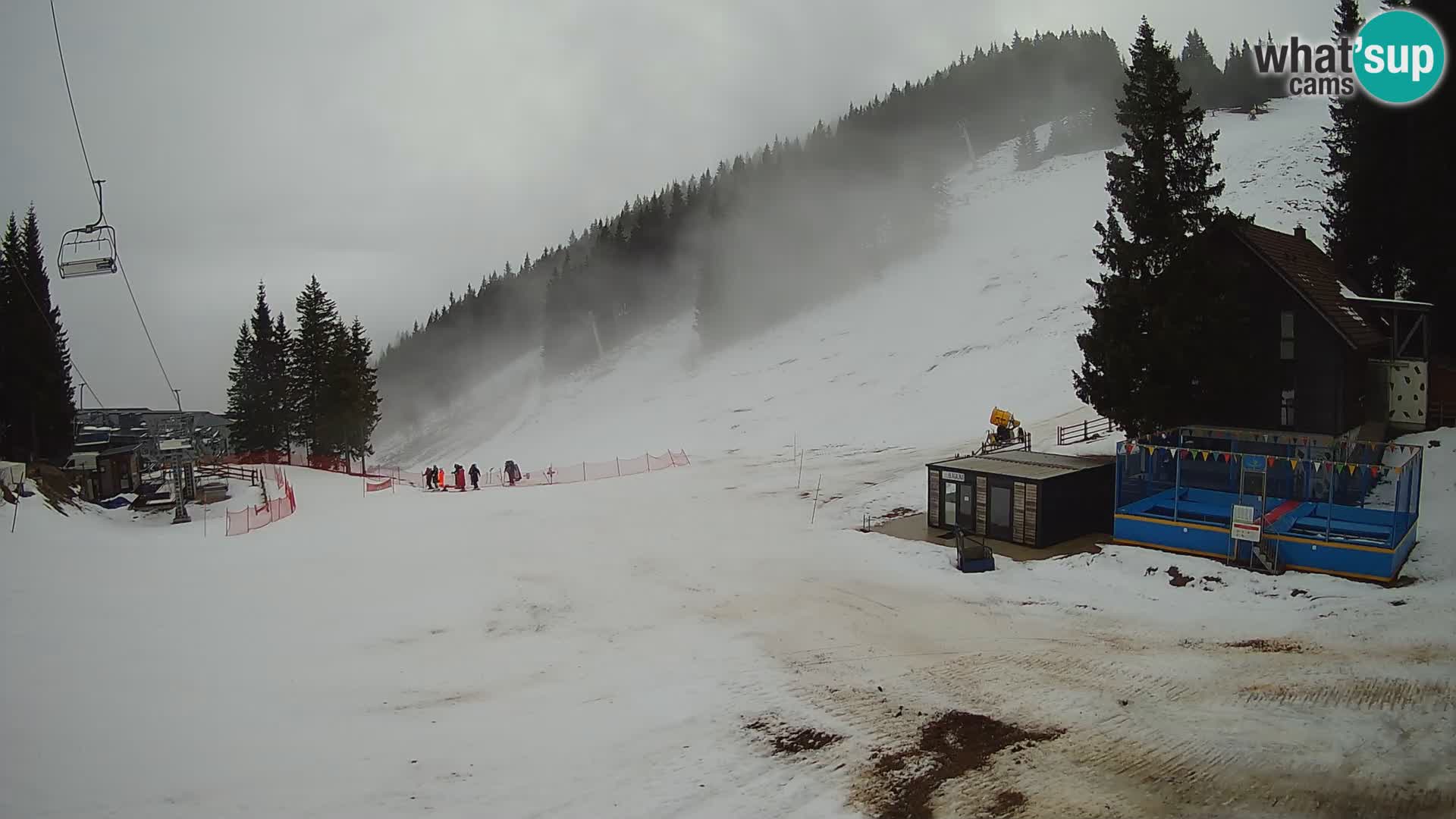 GOLTE Ski resort live webcam – view to Medvedjak – Slovenia