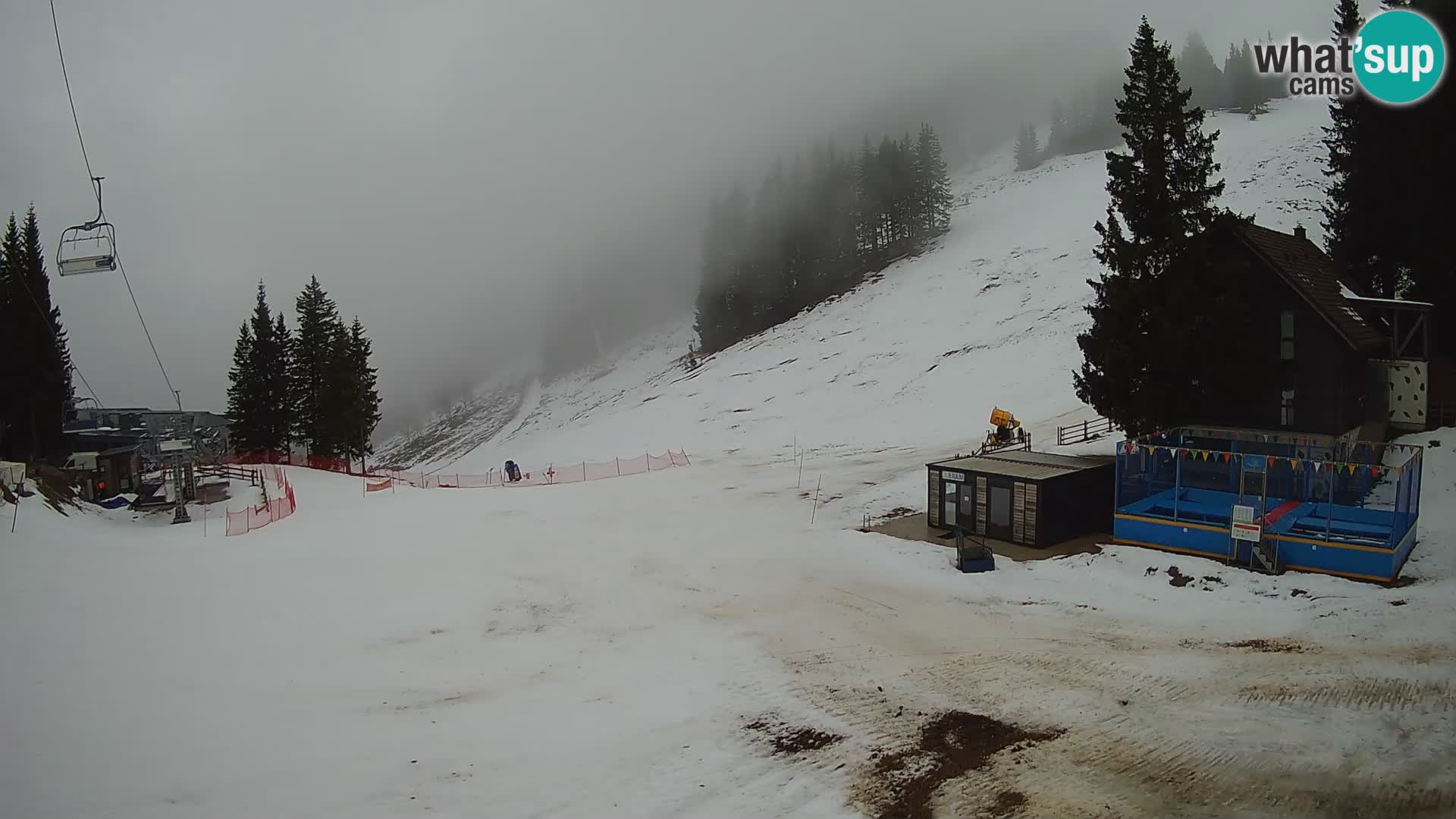 Webcam en direct de la station de ski de GOLTE – vue sur Medvedjak – Slovénie