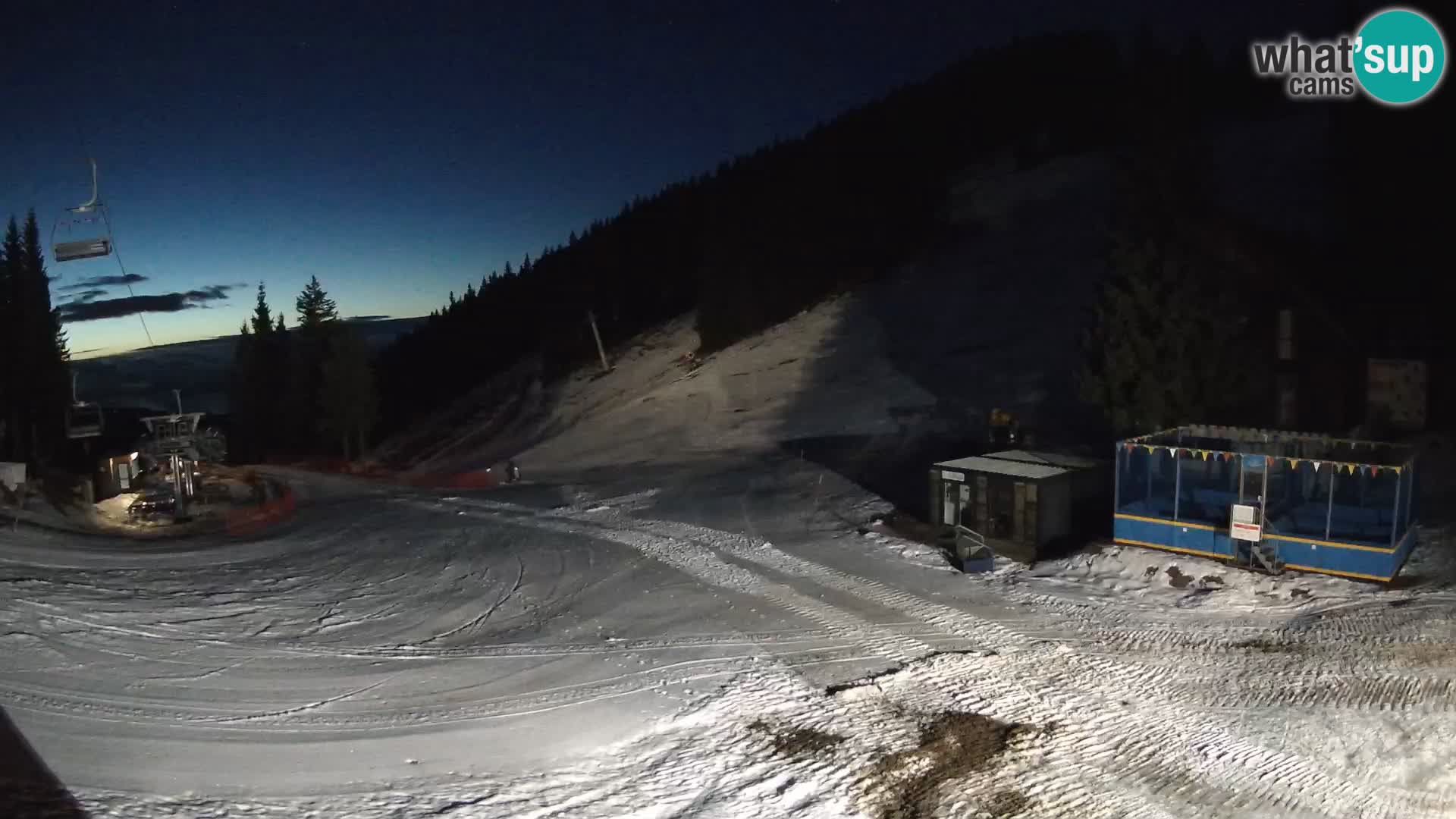 Webcam en direct de la station de ski de GOLTE – vue sur Medvedjak – Slovénie