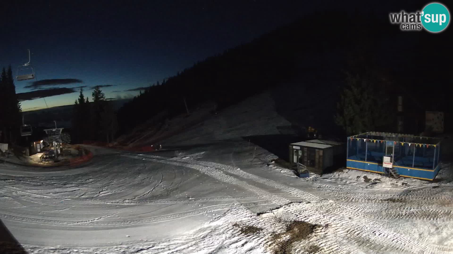 GOLTE Ski resort live webcam – view to Medvedjak – Slovenia