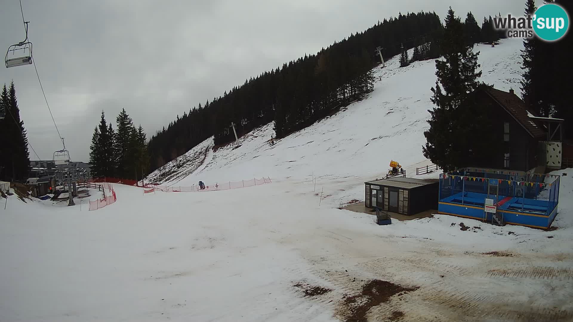 Webcam en direct de la station de ski de GOLTE – vue sur Medvedjak – Slovénie