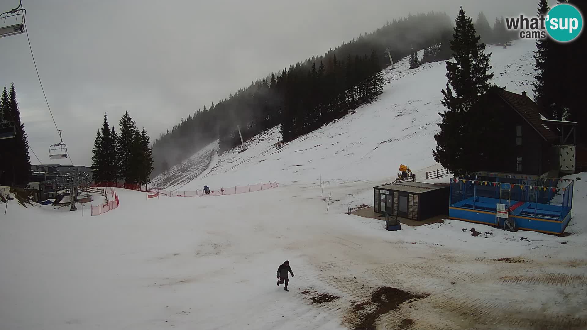 Cámara web en vivo de la estación de esquí GOLTE – vista a Medvedjak – Eslovenia