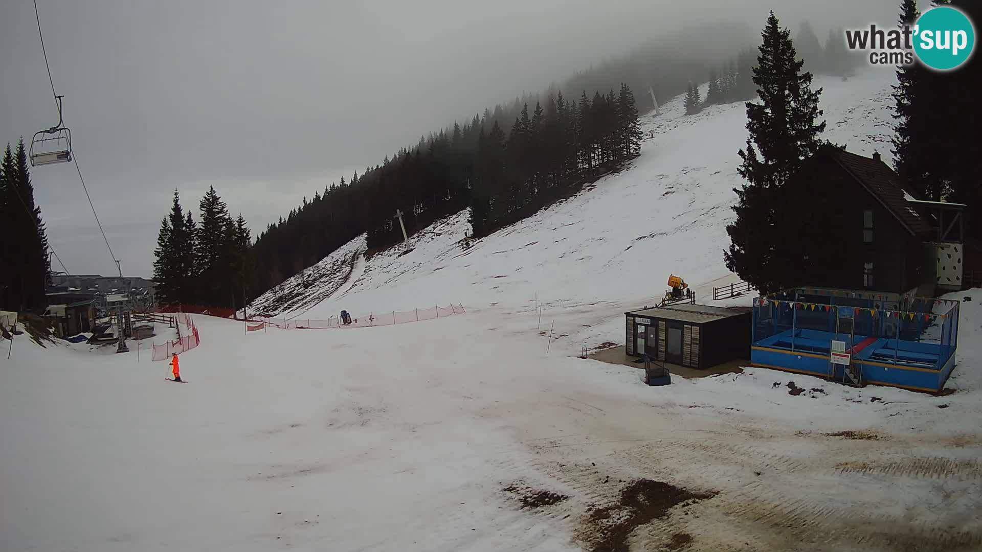 Webcam en direct de la station de ski de GOLTE – vue sur Medvedjak – Slovénie