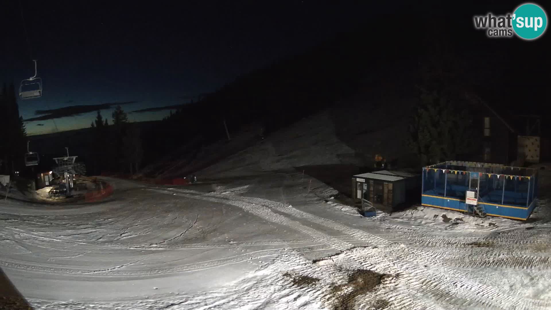 Cámara web en vivo de la estación de esquí GOLTE – vista a Medvedjak – Eslovenia