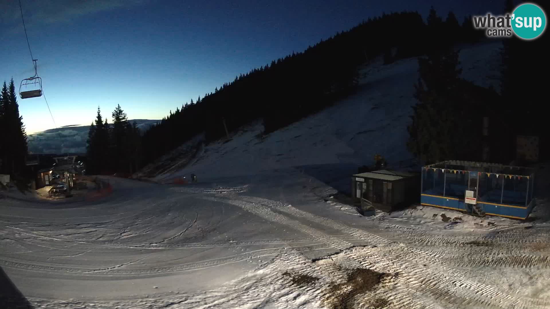 Cámara web en vivo de la estación de esquí GOLTE – vista a Medvedjak – Eslovenia