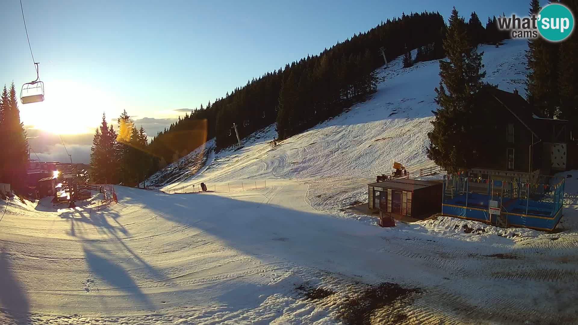 GOLTE Ski resort live webcam – view to Medvedjak – Slovenia