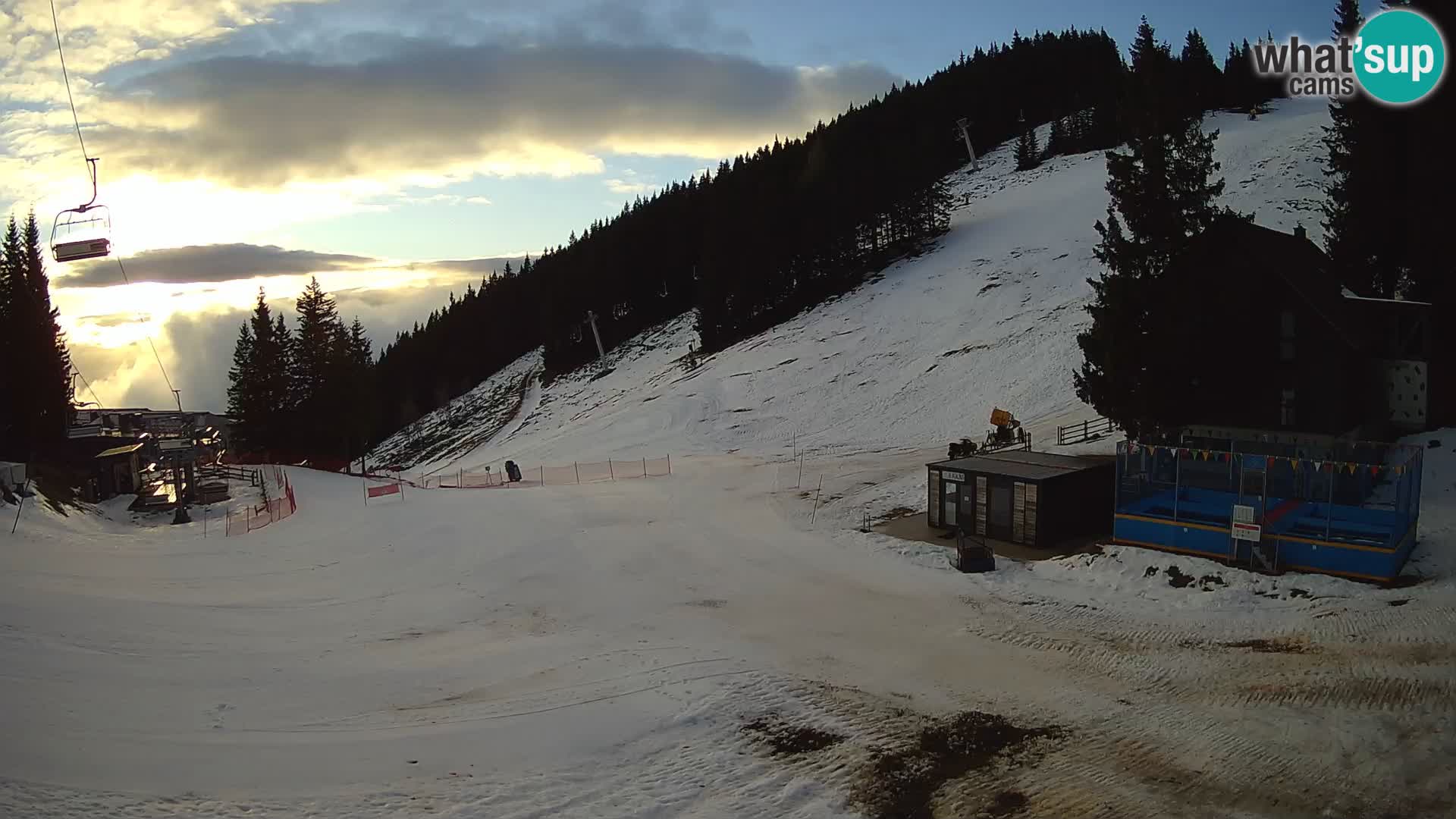 Webcam en direct de la station de ski de GOLTE – vue sur Medvedjak – Slovénie