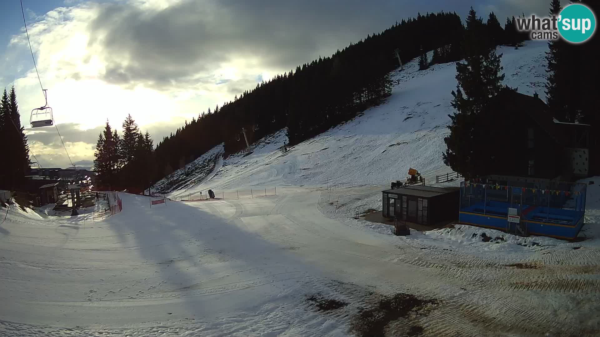 Webcam en direct de la station de ski de GOLTE – vue sur Medvedjak – Slovénie