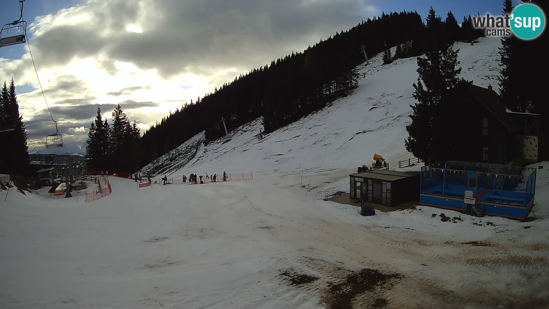 Webcam en direct de la station de ski de GOLTE – vue sur Medvedjak – Slovénie