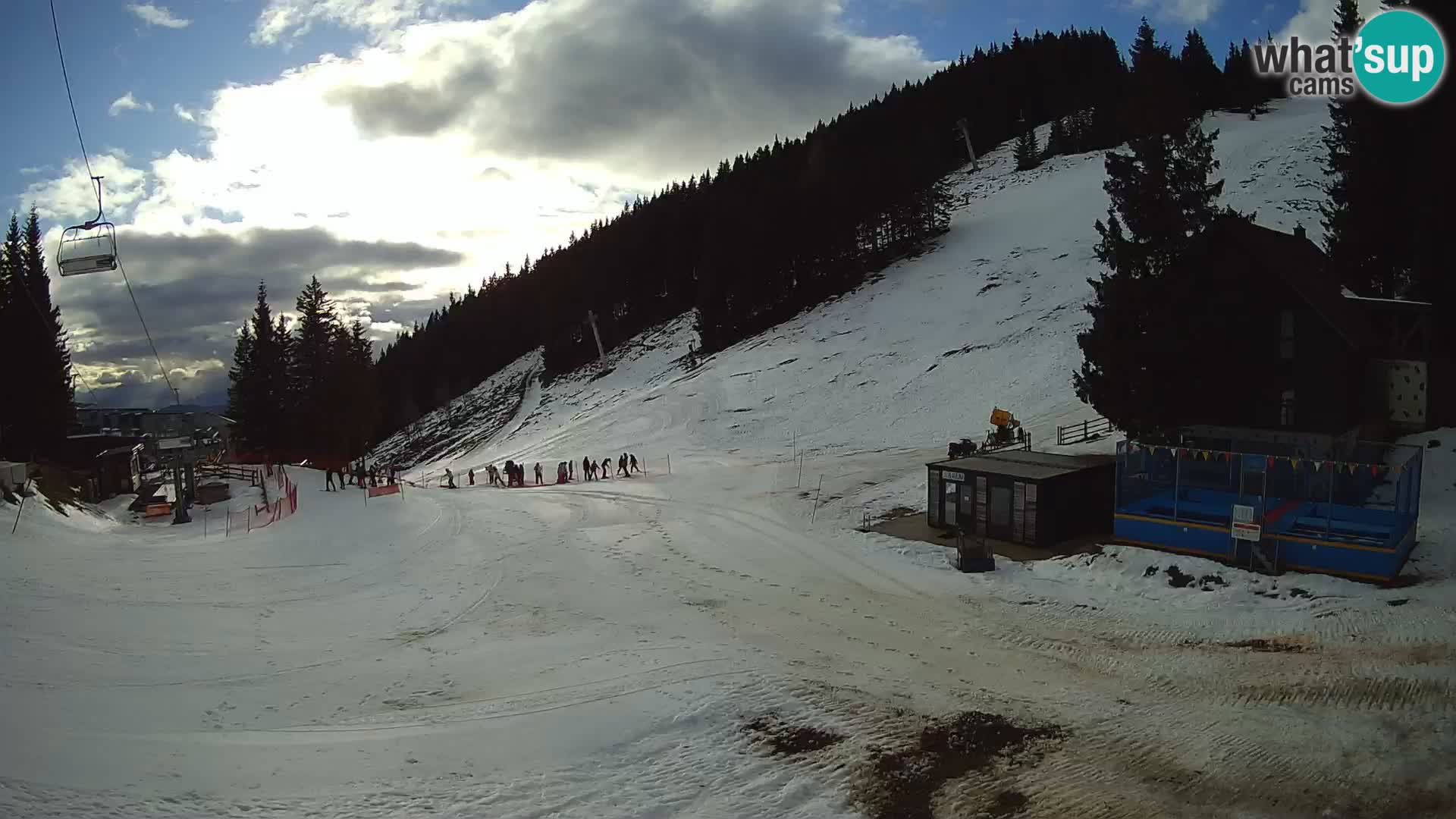 Webcam en direct de la station de ski de GOLTE – vue sur Medvedjak – Slovénie