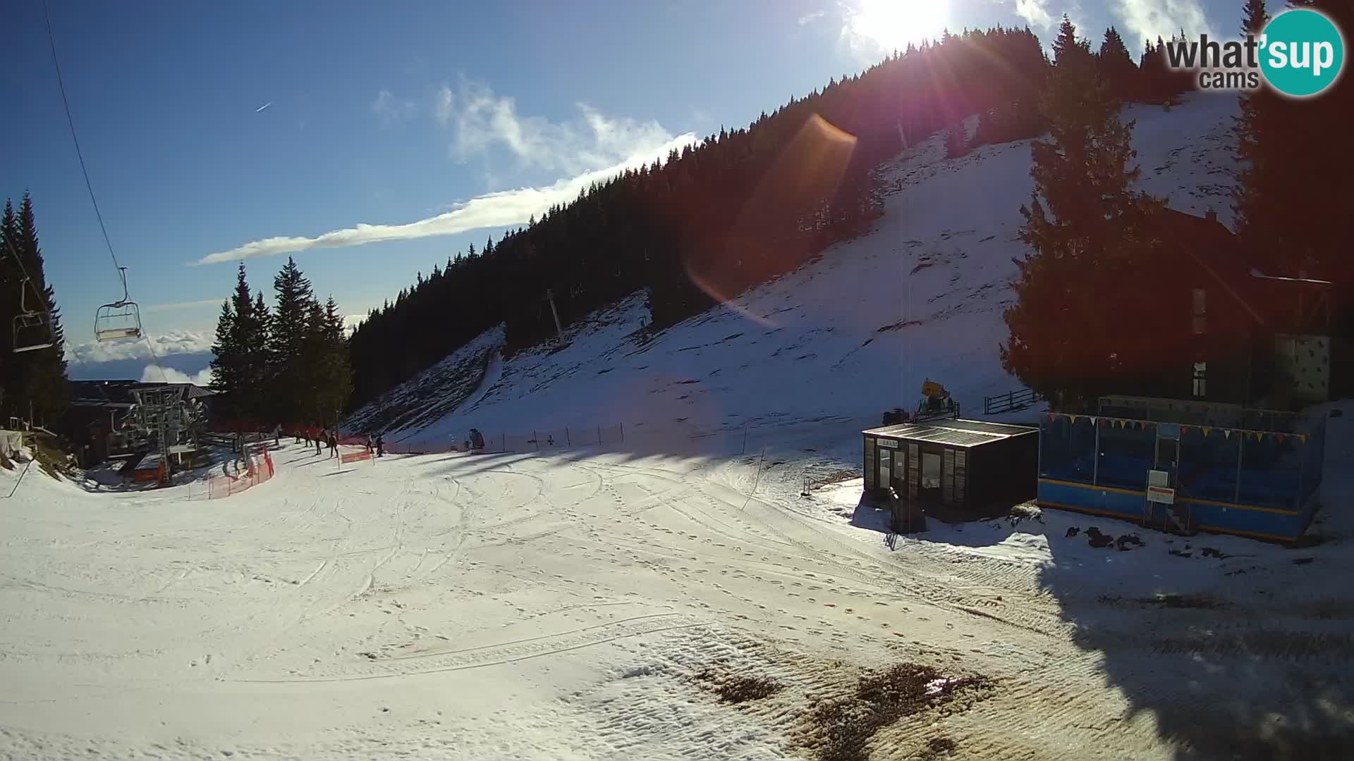 GOLTE skijalište web kamera – pogled na Medvedjak – Slovenija