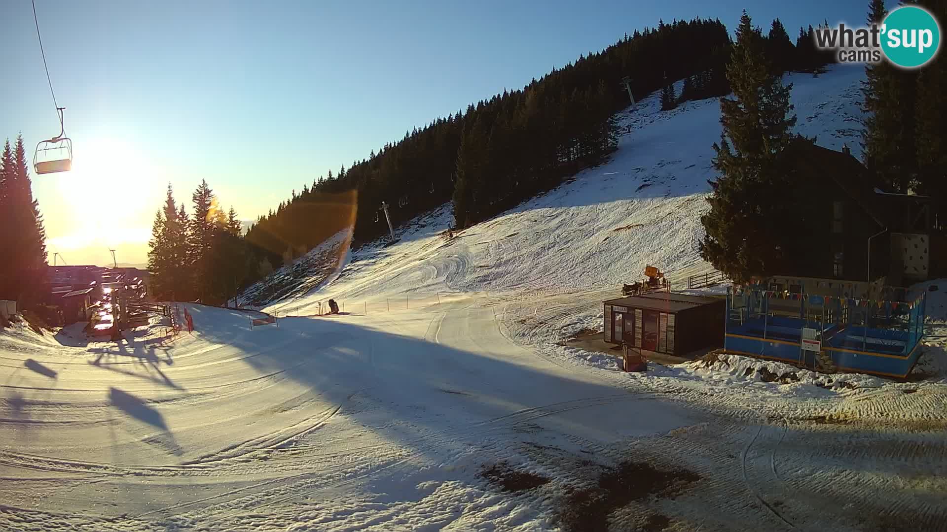 GOLTE Ski resort live webcam – view to Medvedjak – Slovenia