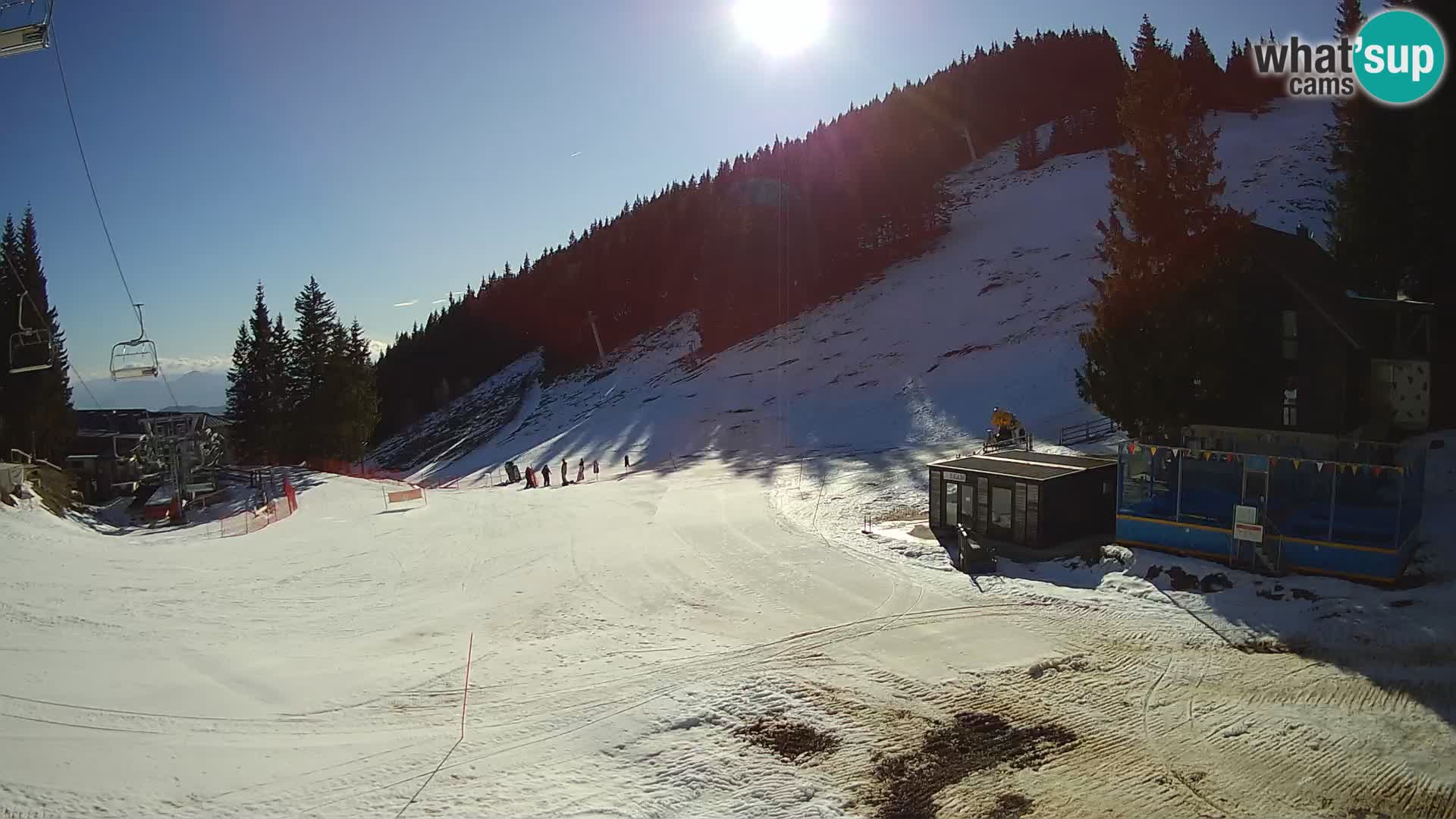 Cámara web en vivo de la estación de esquí GOLTE – vista a Medvedjak – Eslovenia