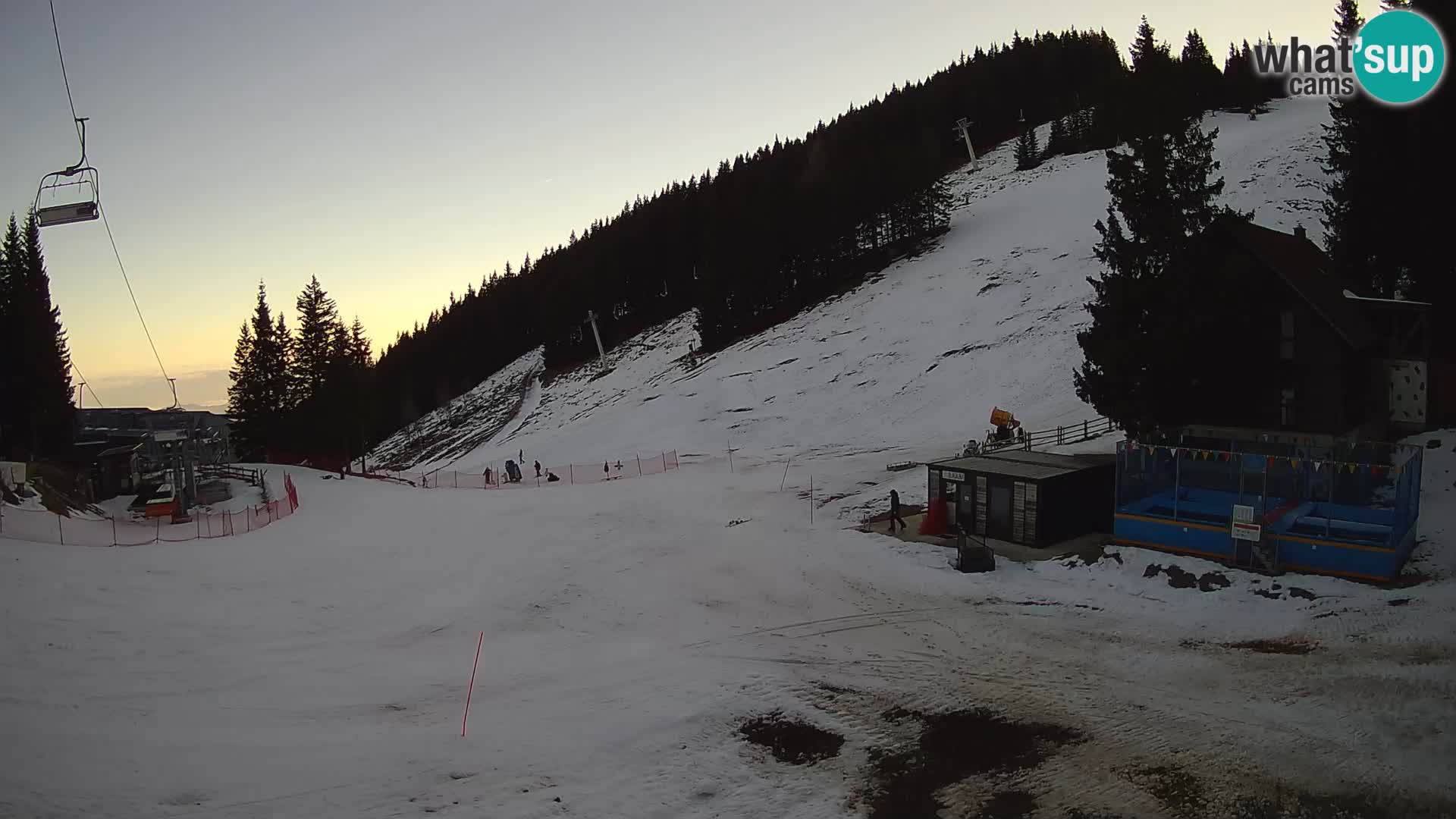 Cámara web en vivo de la estación de esquí GOLTE – vista a Medvedjak – Eslovenia
