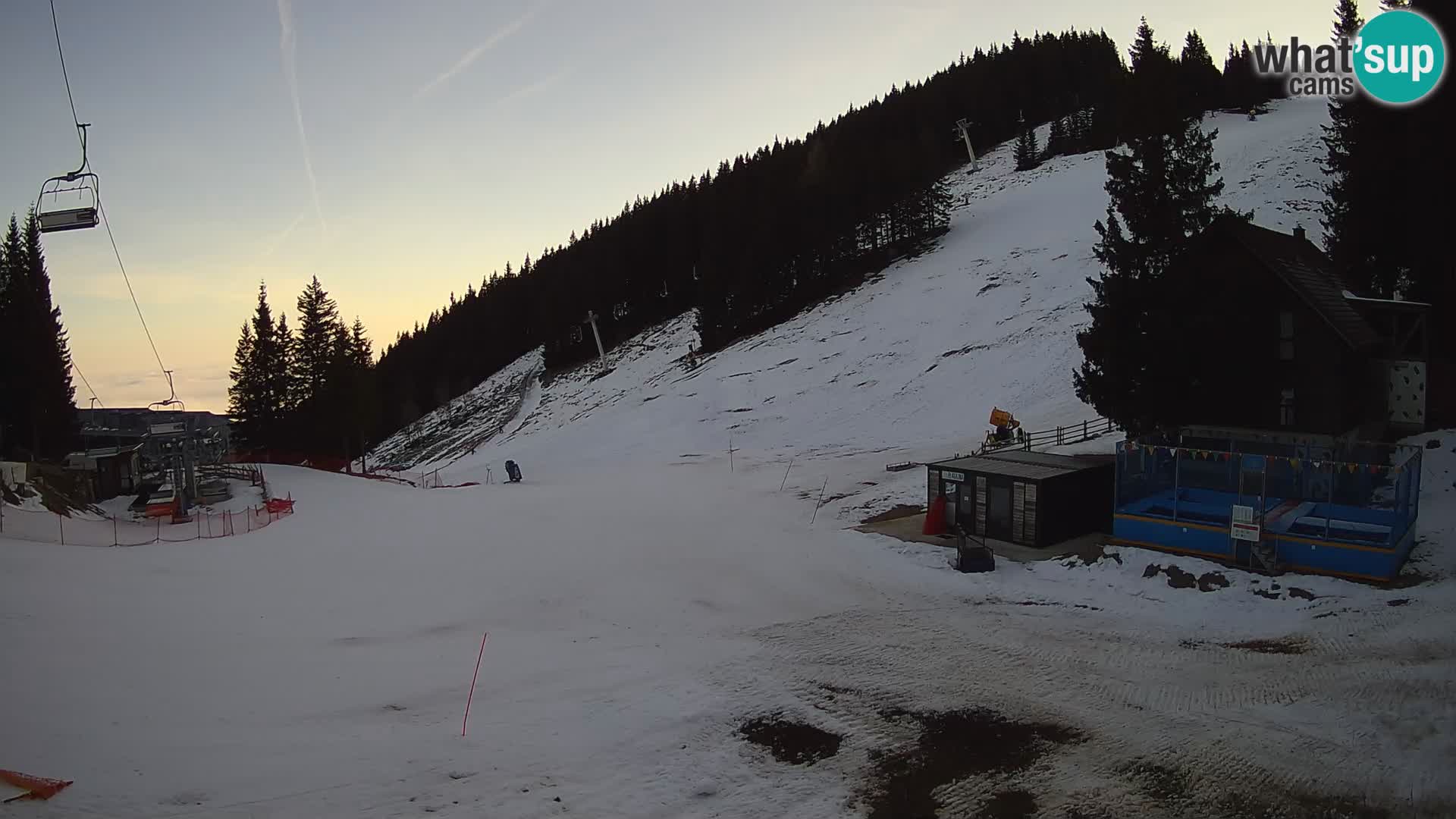 GOLTE Ski resort live webcam – view to Medvedjak – Slovenia