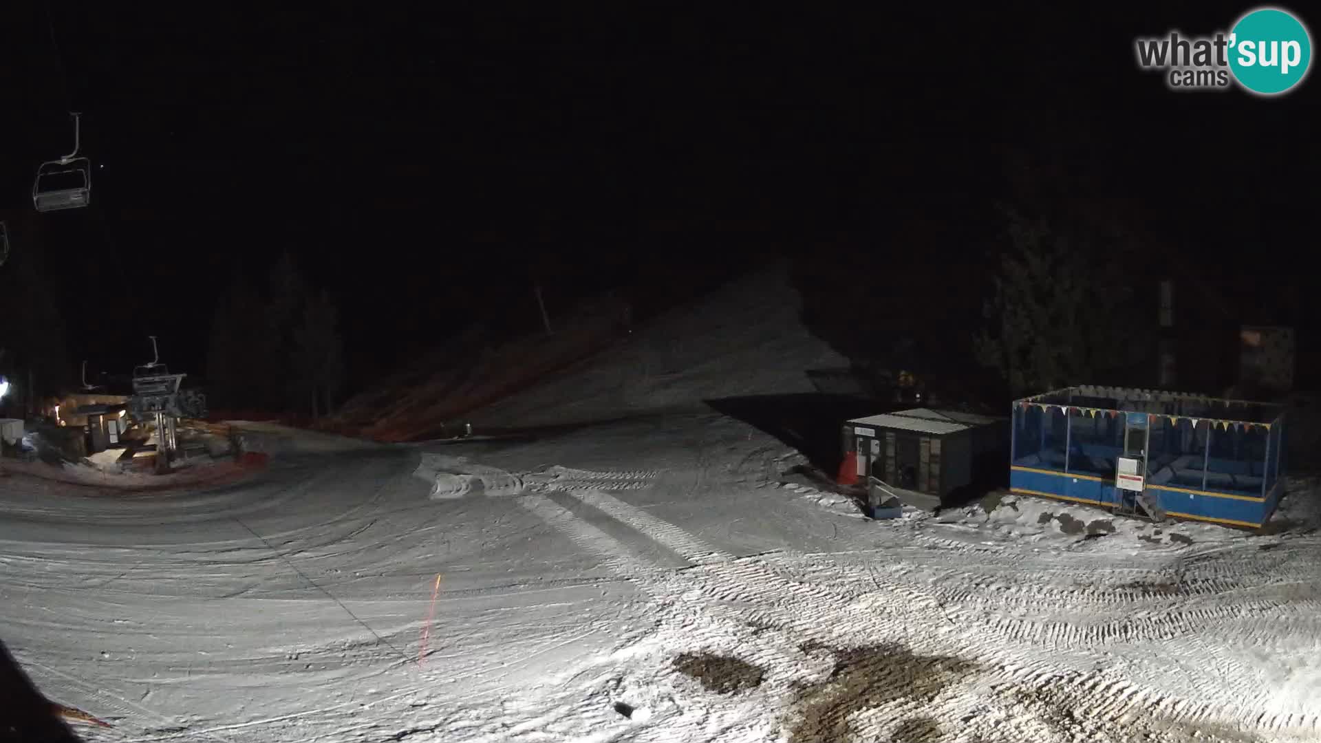 Cámara web en vivo de la estación de esquí GOLTE – vista a Medvedjak – Eslovenia