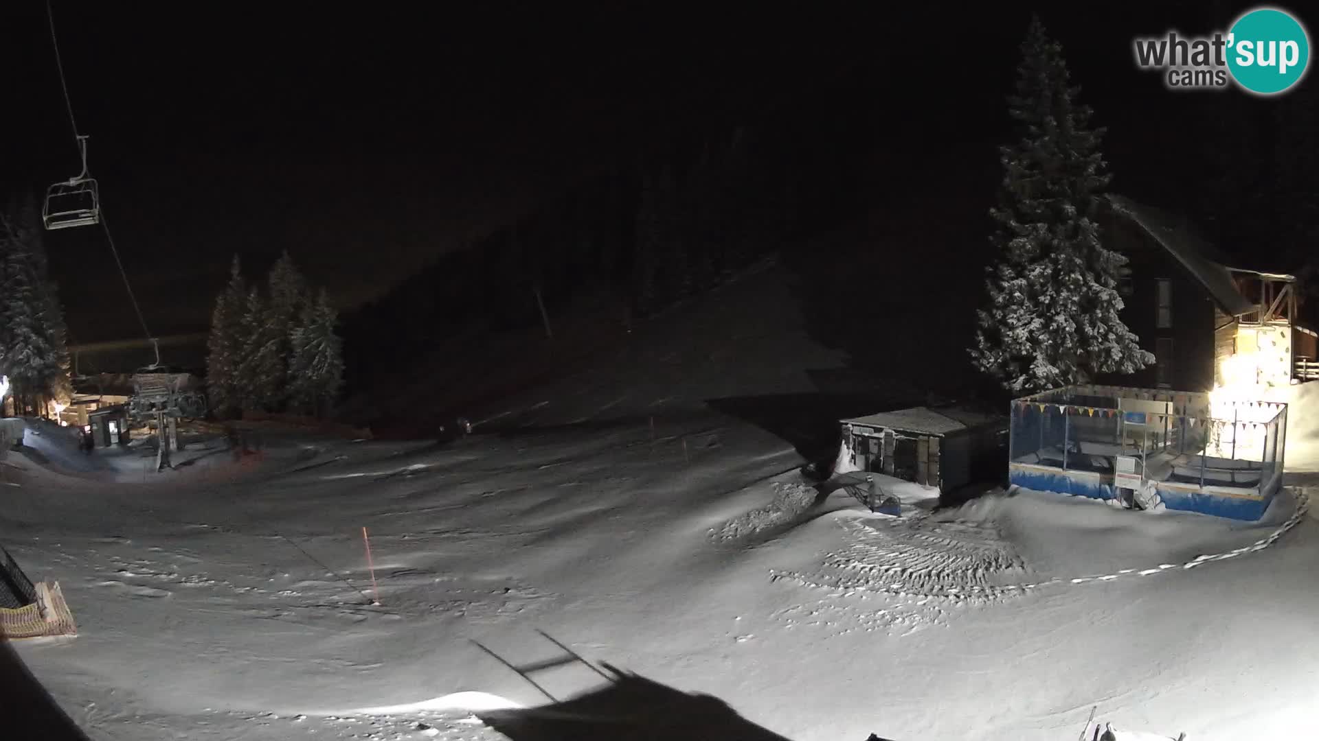 GOLTE Ski resort live webcam – view to Medvedjak – Slovenia