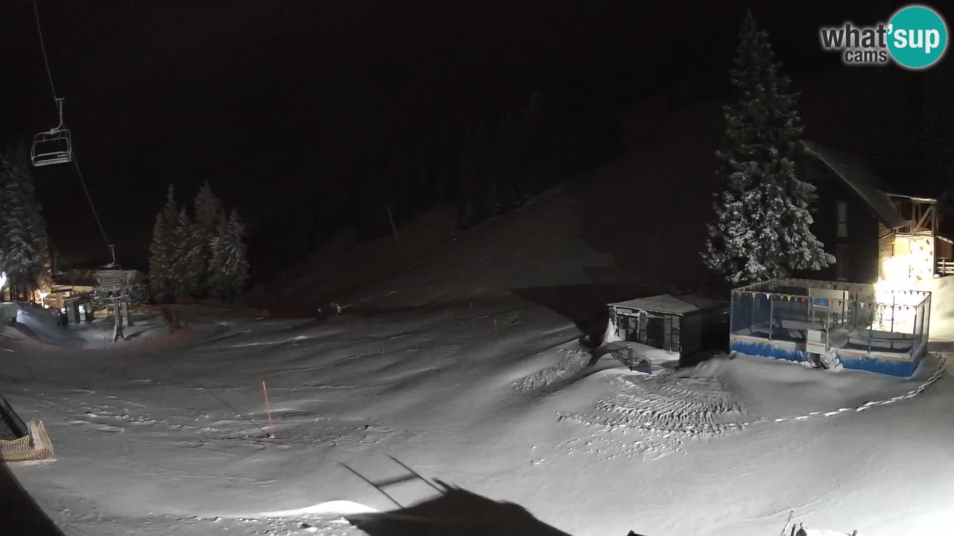 Webcam en direct de la station de ski de GOLTE – vue sur Medvedjak – Slovénie