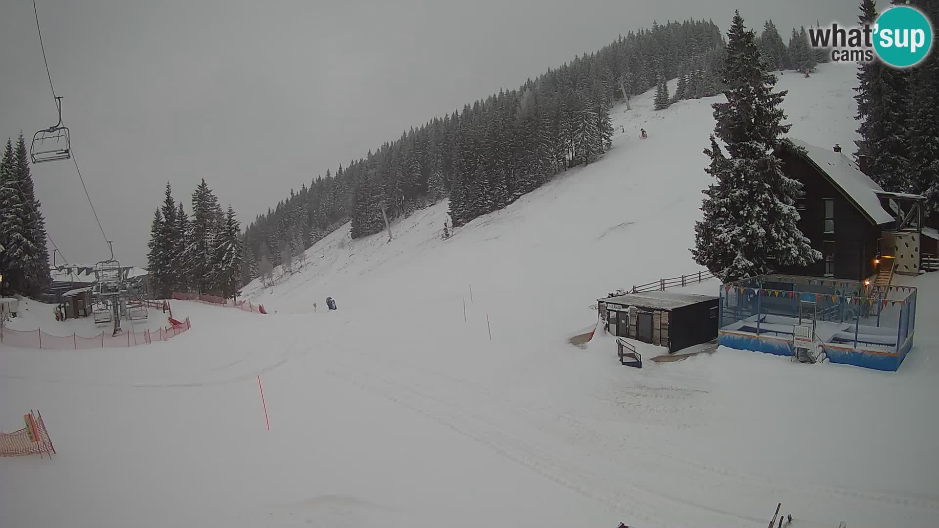 Webcam en direct de la station de ski de GOLTE – vue sur Medvedjak – Slovénie