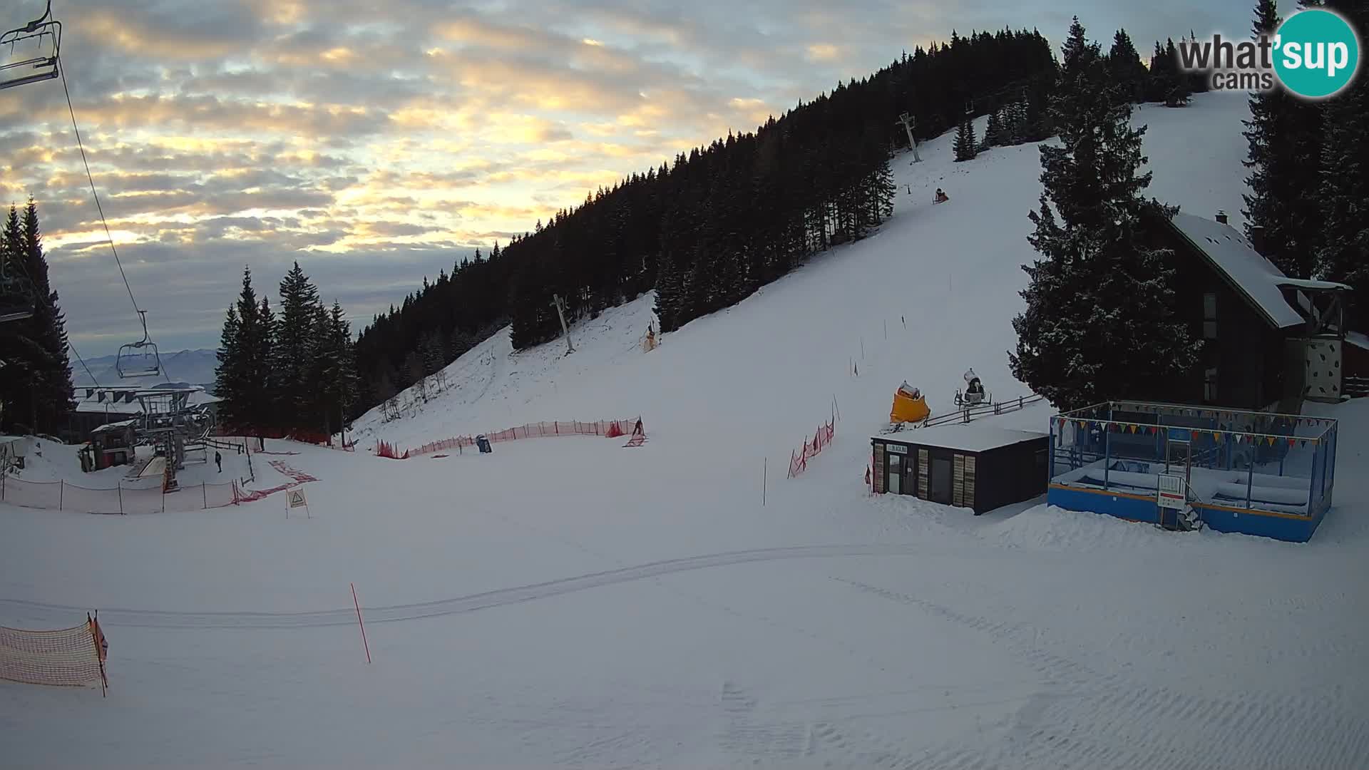 GOLTE Ski resort live webcam – view to Medvedjak – Slovenia