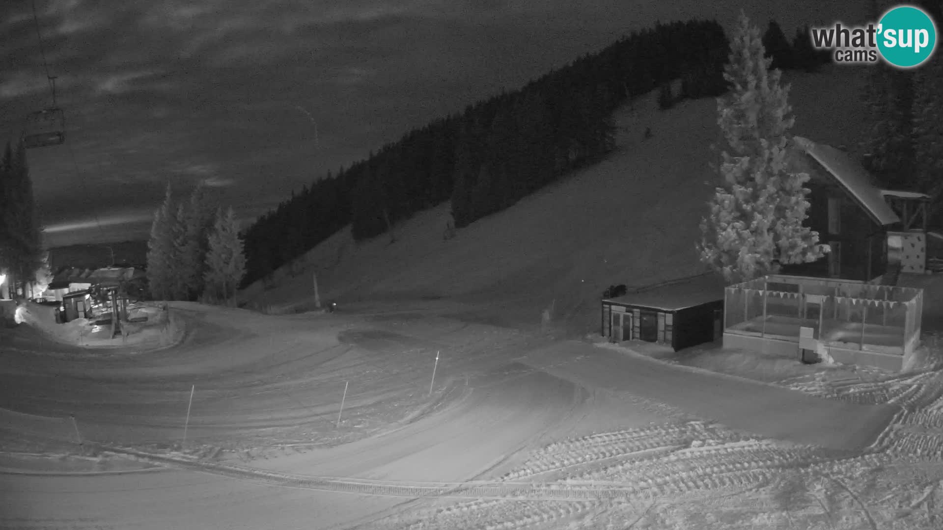 Cámara web en vivo de la estación de esquí GOLTE – vista a Medvedjak – Eslovenia