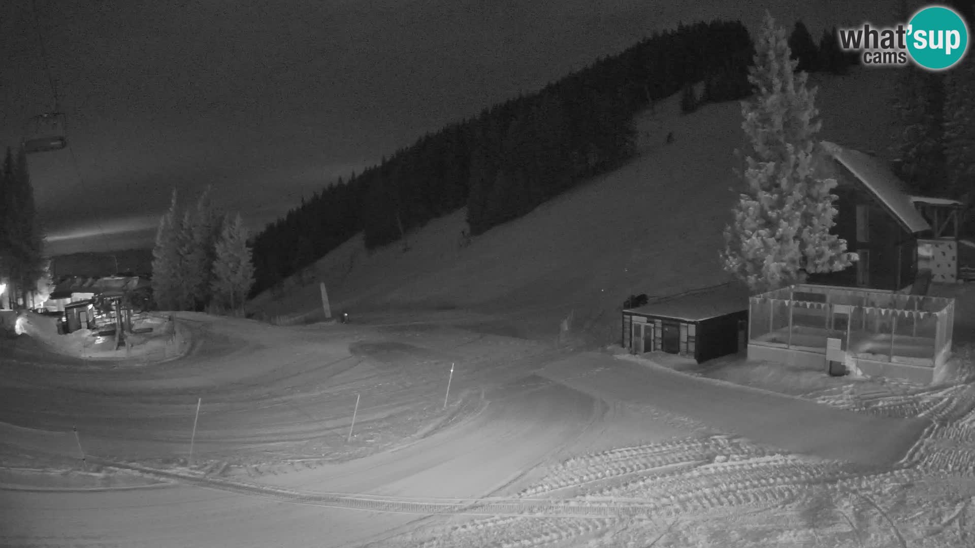 Cámara web en vivo de la estación de esquí GOLTE – vista a Medvedjak – Eslovenia