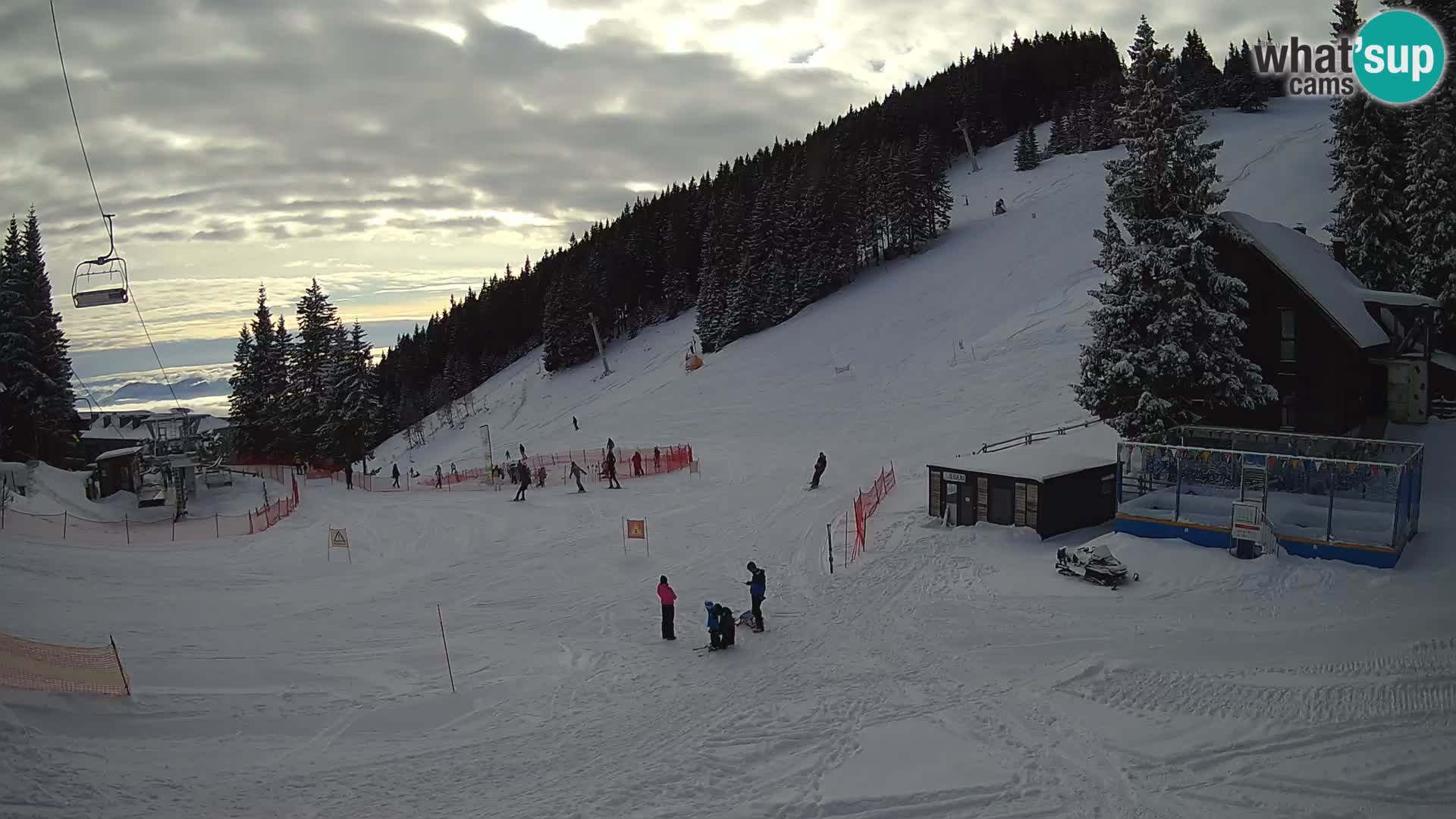 GOLTE Ski resort live webcam – view to Medvedjak – Slovenia