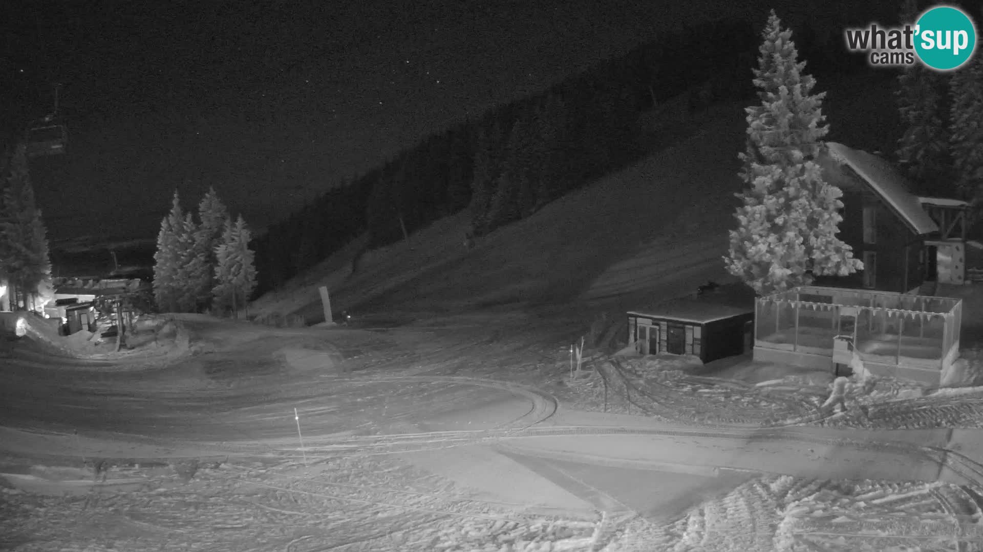 GOLTE Ski resort live webcam – view to Medvedjak – Slovenia